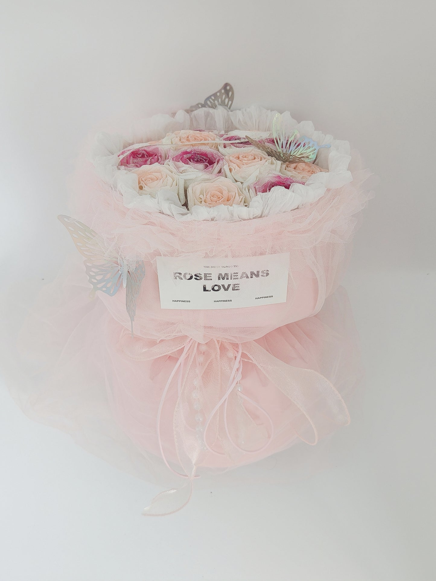 Handmade simulated flower bouquet gift eternal flower with gift box bag Mother's Day gift rose birthday gift graduation season gift