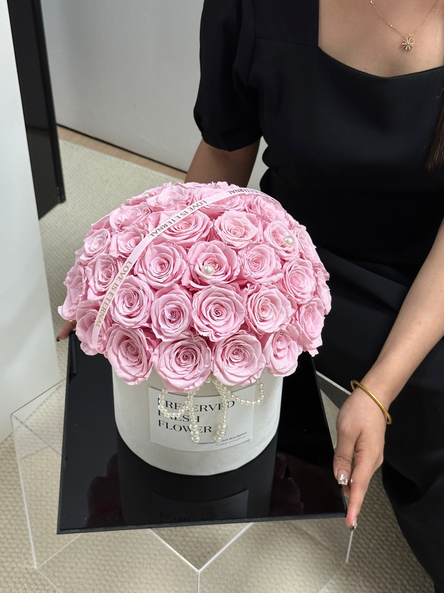 Eternal Rose Gift Box Real Flower Eternal Flower Luxury Birthday Gift Wedding Proposal Anniversary Gift Valentine's Day Gift Mother's Day Gift