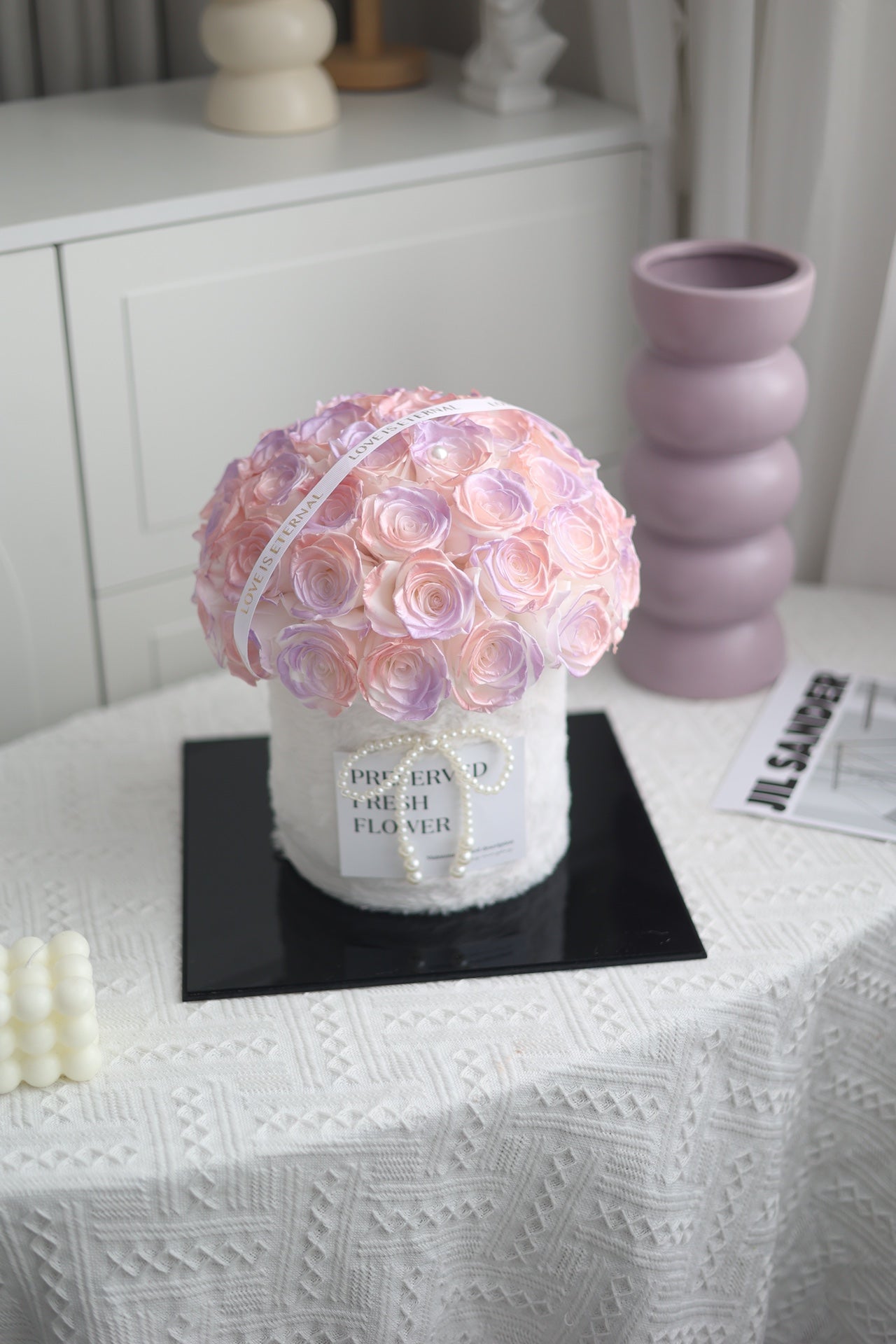 Eternal Rose Gift Box Real Flower Eternal Flower Luxury Birthday Gift Wedding Proposal Anniversary Gift Valentine's Day Gift Mother's Day Gift