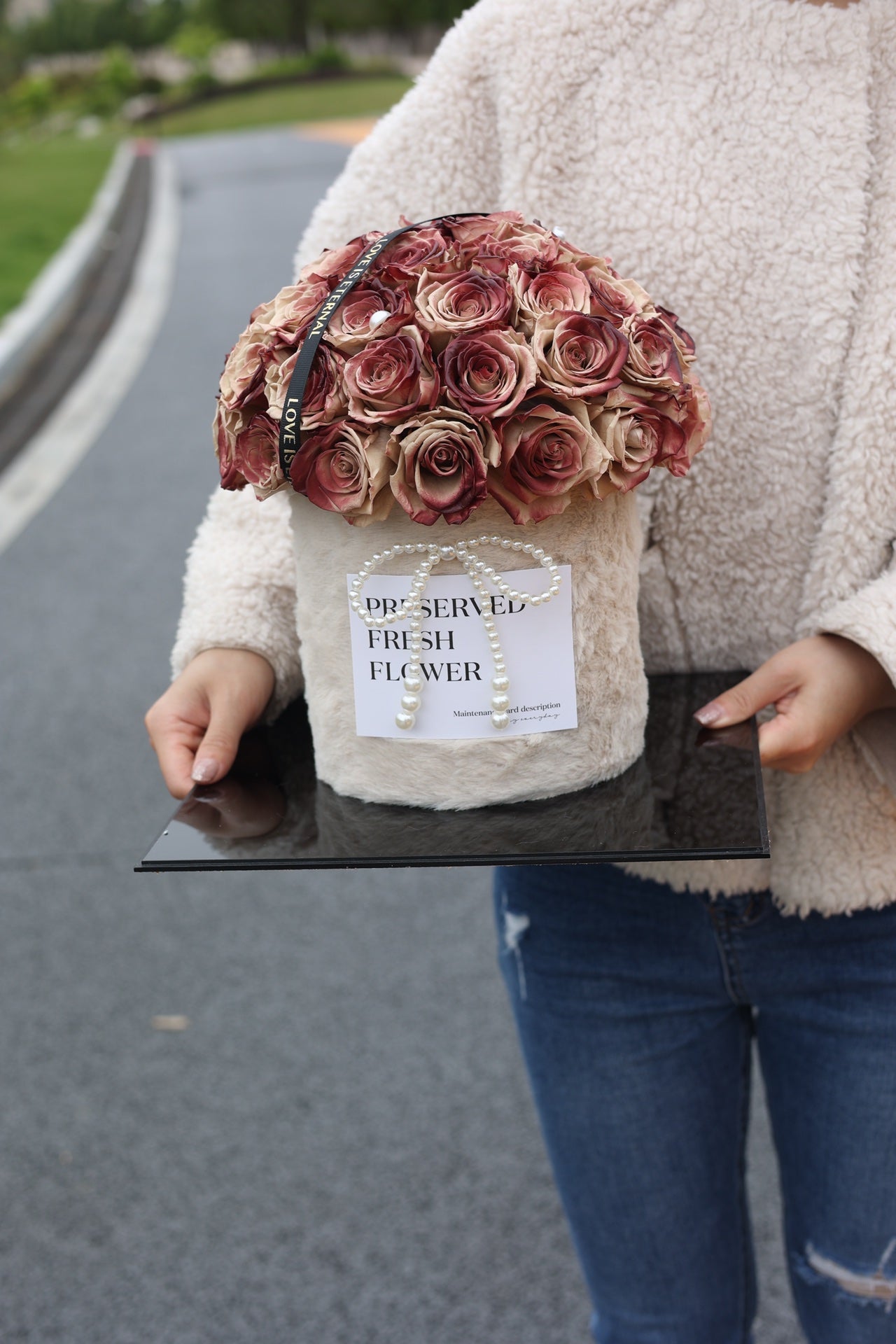 Eternal Rose Gift Box Real Flower Eternal Flower Luxury Birthday Gift Wedding Proposal Anniversary Gift Valentine's Day Gift Mother's Day Gift
