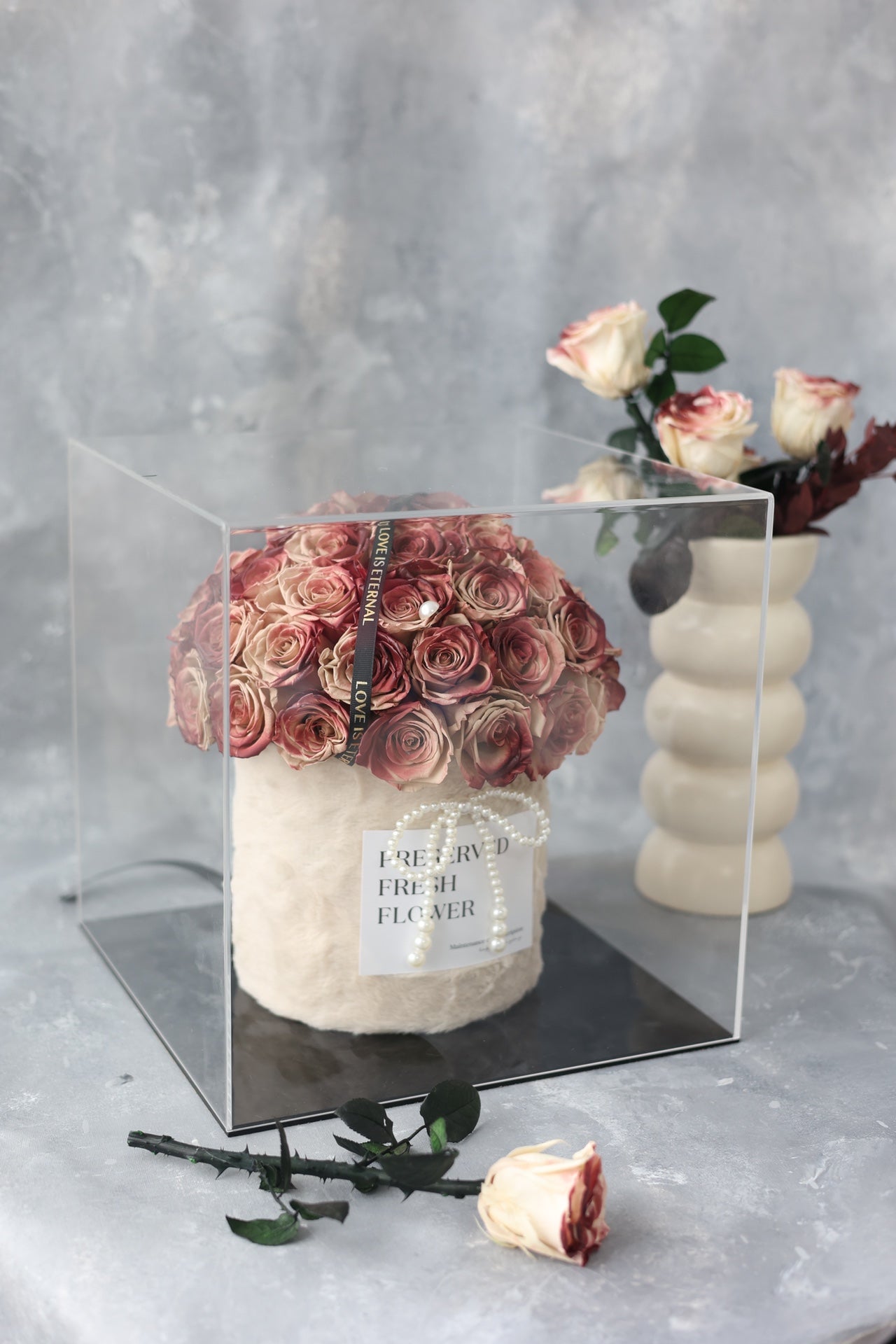 Eternal Rose Gift Box Real Flower Eternal Flower Luxury Birthday Gift Wedding Proposal Anniversary Gift Valentine's Day Gift Mother's Day Gift