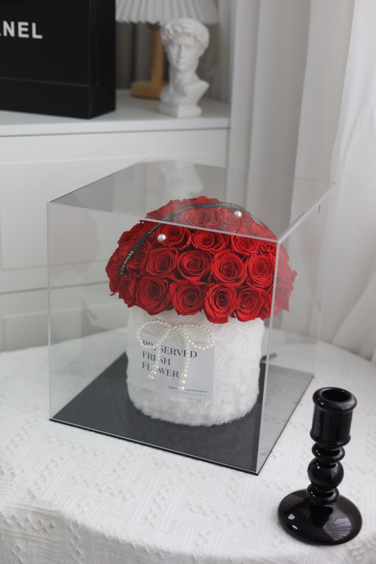 Eternal Rose Gift Box Real Flower Eternal Flower Luxury Birthday Gift Wedding Proposal Anniversary Gift Valentine's Day Gift Mother's Day Gift