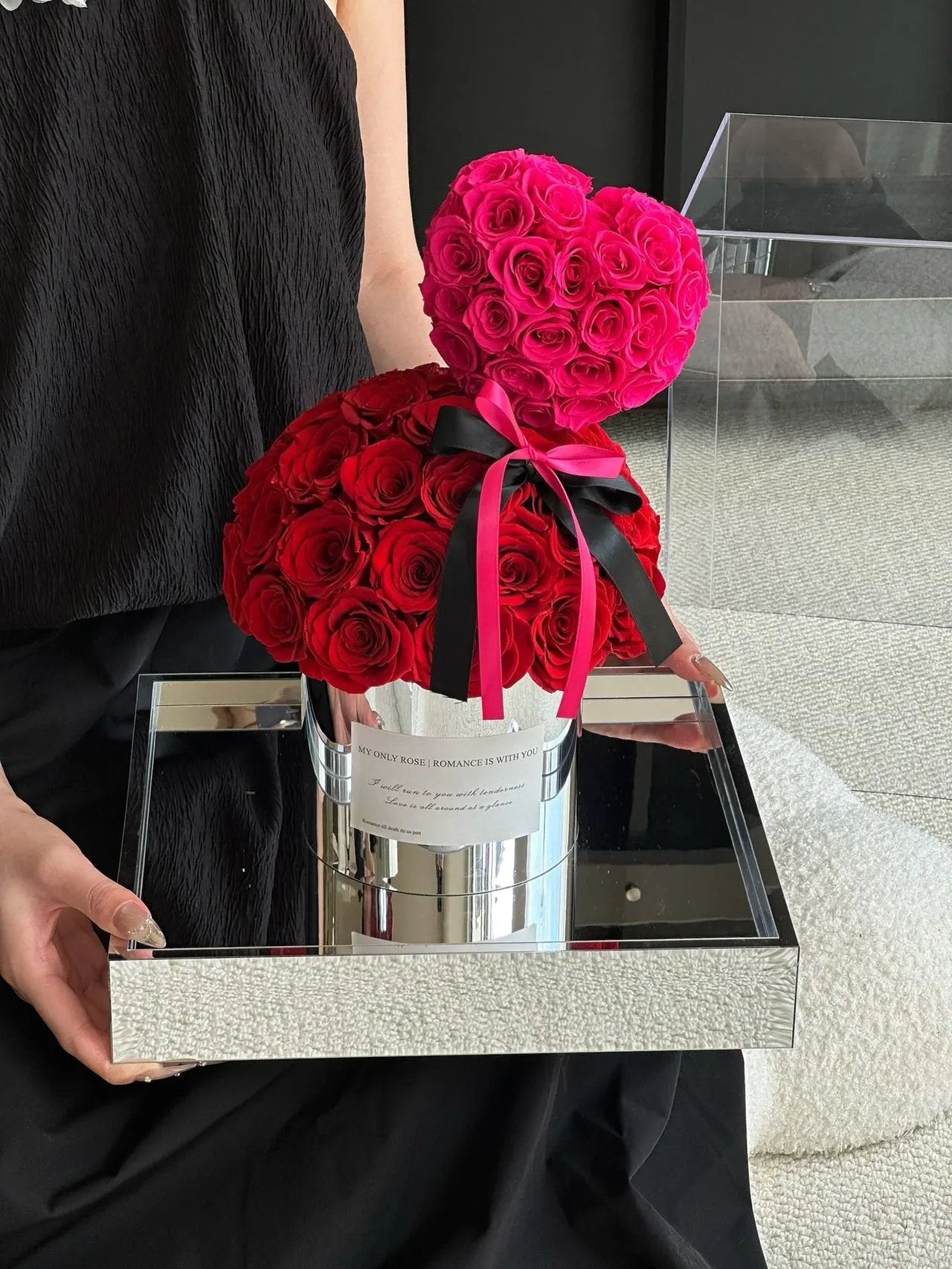 Eternal Rose Gift Box Real Flower Eternal Flower Luxury Birthday Gift Wedding Proposal Anniversary Gift Valentine's Day Gift Mother's Day Gift