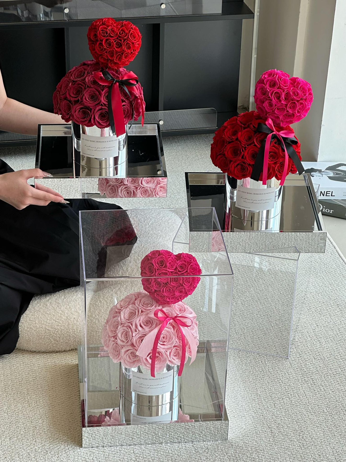 Eternal Rose Gift Box Real Flower Eternal Flower Luxury Birthday Gift Wedding Proposal Anniversary Gift Valentine's Day Gift Mother's Day Gift