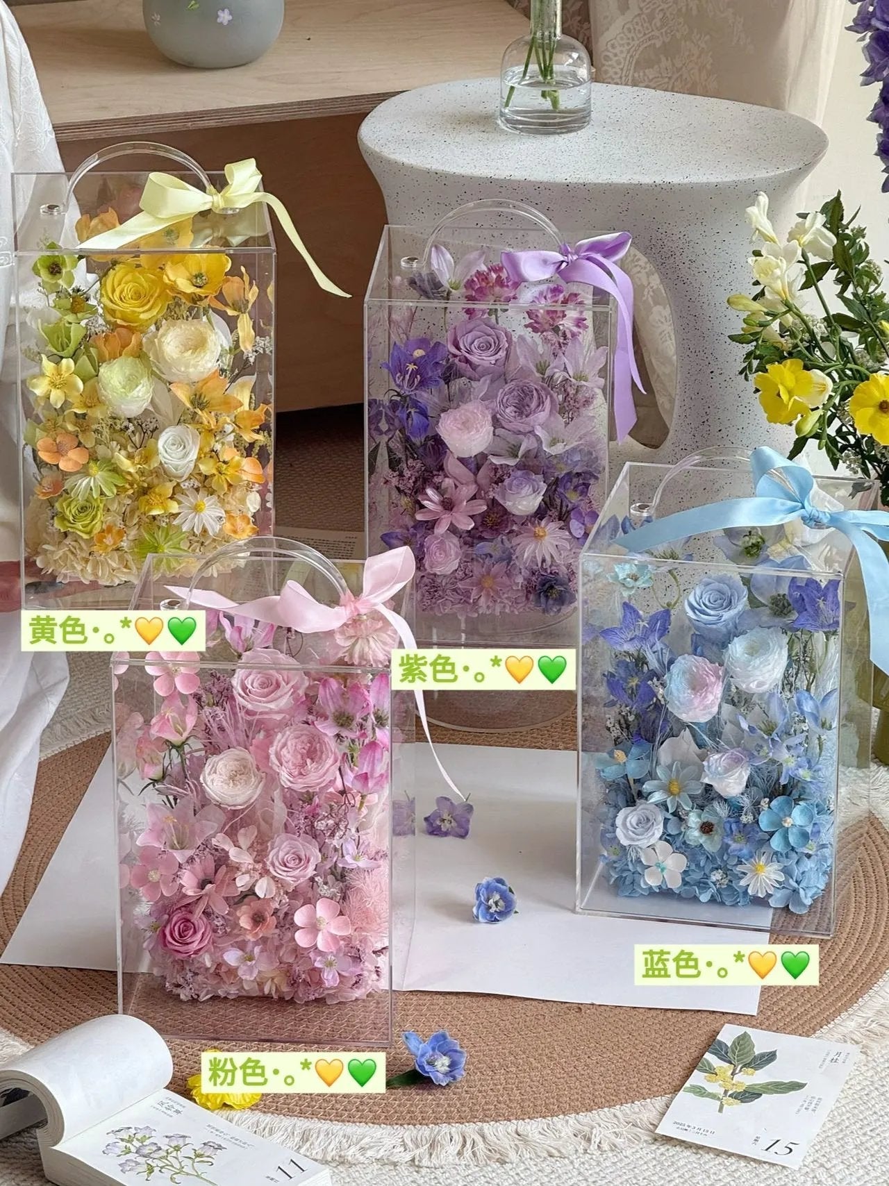 Eternal Rose Gift Box Real Flower Eternal Flower Luxury Birthday Gift Wedding Proposal Anniversary Gift Valentine's Day Gift Mother's Day Gift