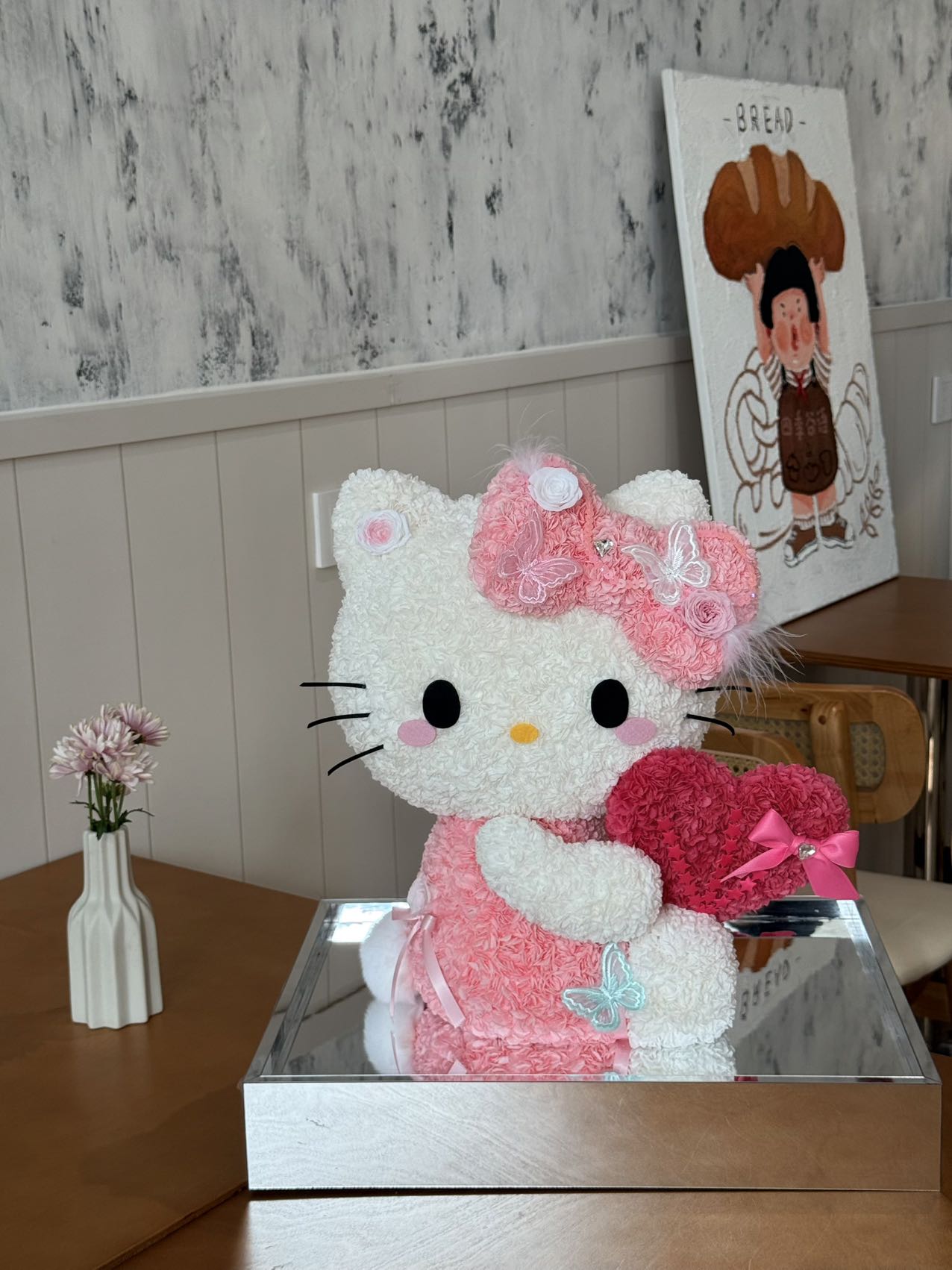Eternal Rose Gift Box Real Flower Eternal Flower Luxury Birthday Gift Wedding Proposal Anniversary Gift Valentine's Day Gift Mother's Day GiftHello Kitty