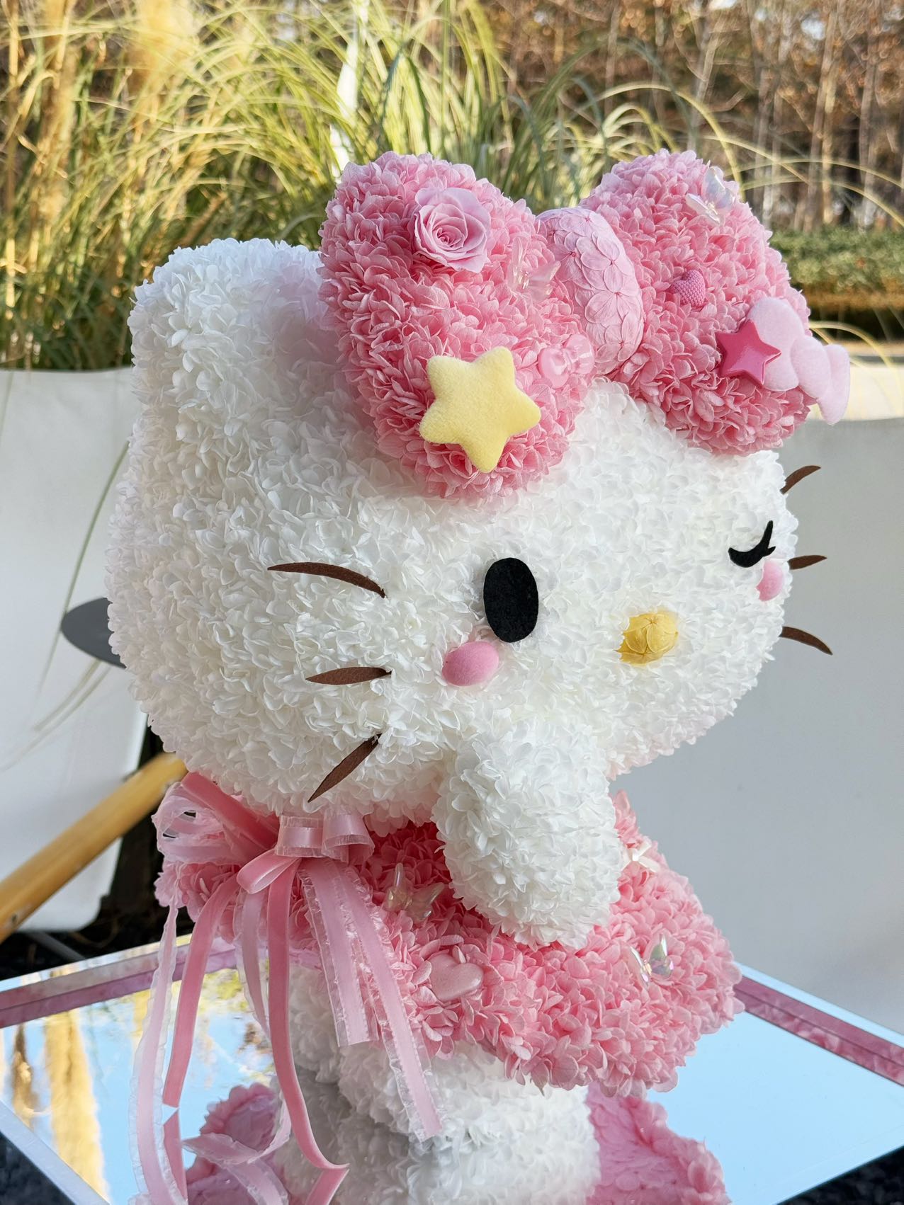 Eternal Rose Gift Box Real Flower Eternal Flower Luxury Birthday Gift Wedding Proposal Anniversary Gift Valentine's Day Gift Mother's Day GiftHello Kitty
