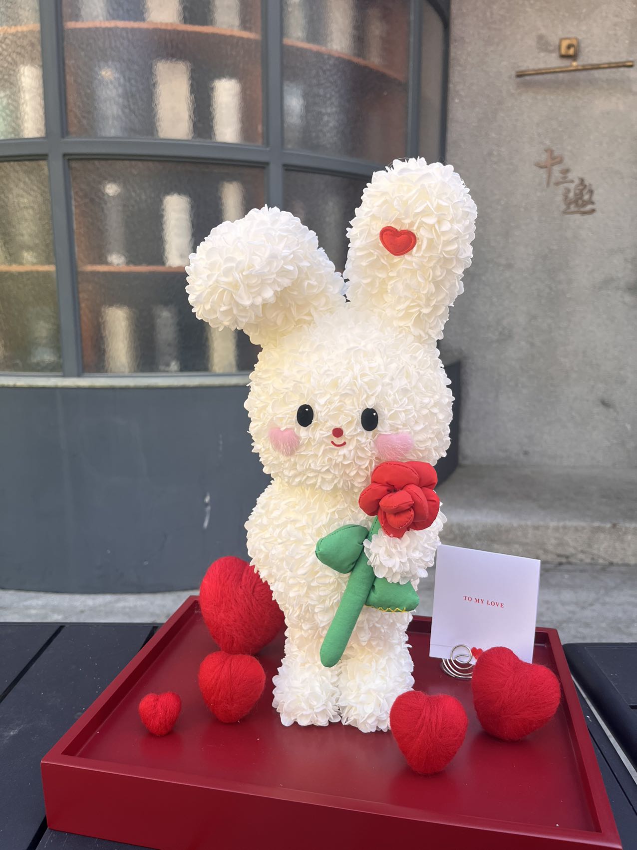 Eternal Rose Gift Box Real Flower Eternal Flower Luxury Birthday Gift Wedding Proposal Anniversary Gift Valentine's Day Gift Mother's Day GiftHug bunny