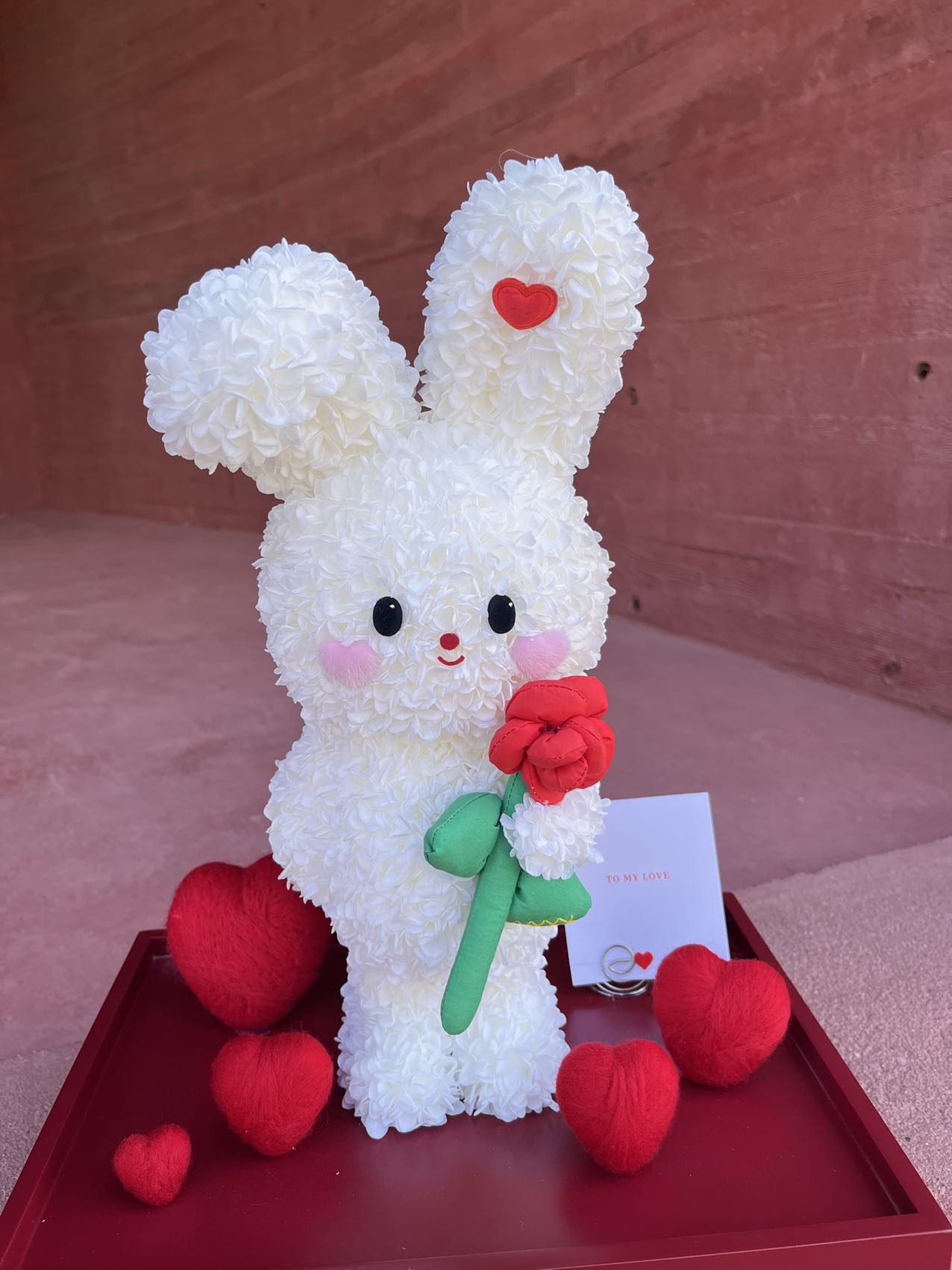 Eternal Rose Gift Box Real Flower Eternal Flower Luxury Birthday Gift Wedding Proposal Anniversary Gift Valentine's Day Gift Mother's Day GiftHug bunny