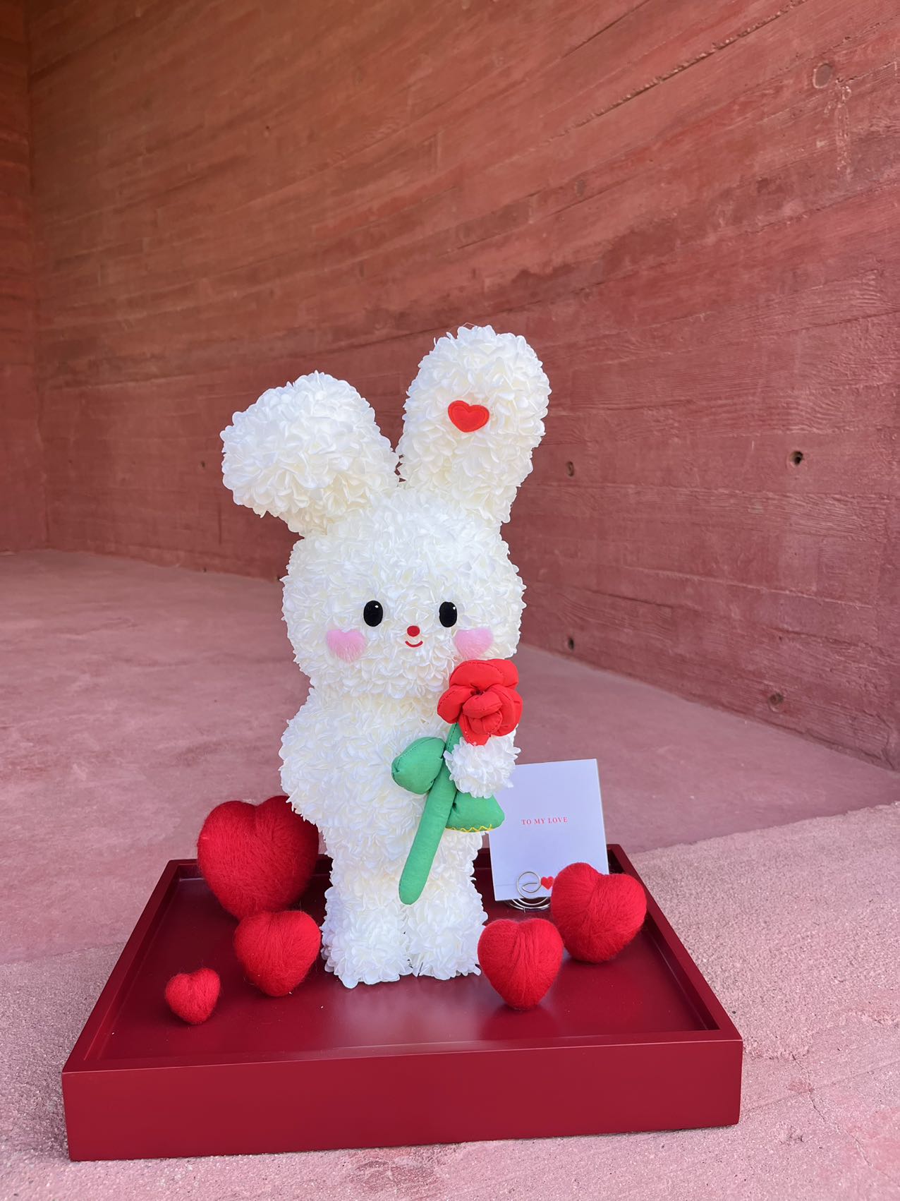 Eternal Rose Gift Box Real Flower Eternal Flower Luxury Birthday Gift Wedding Proposal Anniversary Gift Valentine's Day Gift Mother's Day GiftHug bunny