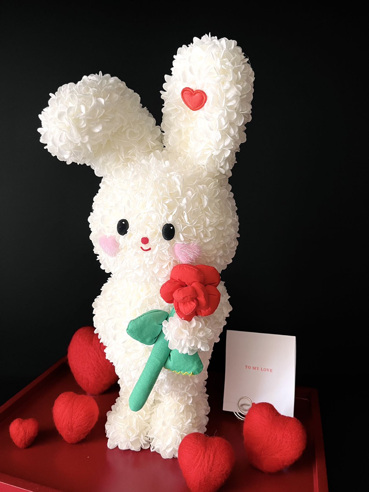 Eternal Rose Gift Box Real Flower Eternal Flower Luxury Birthday Gift Wedding Proposal Anniversary Gift Valentine's Day Gift Mother's Day GiftHug bunny