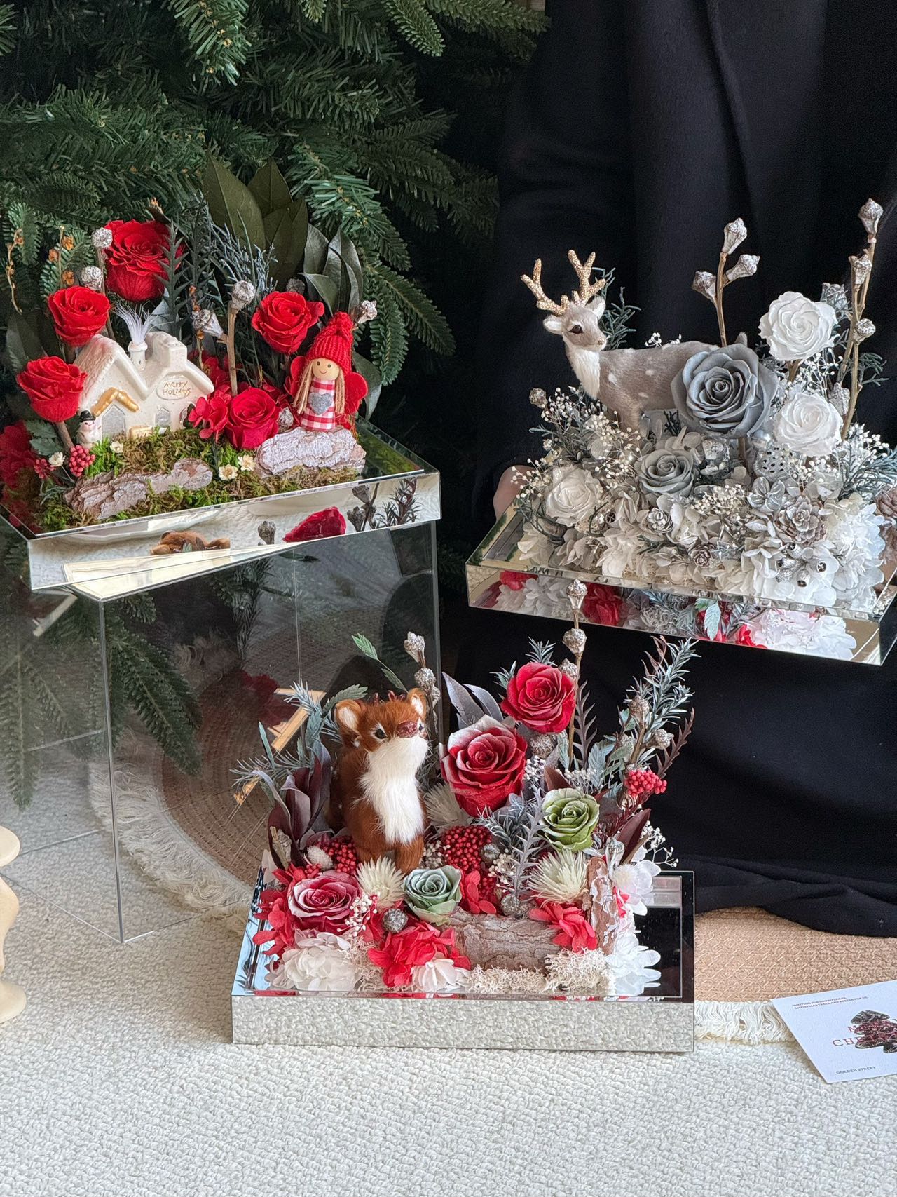 Eternal Rose Gift Box Real Flower Eternal Flower Luxury Birthday Gift Wedding Proposal Anniversary Gift Valentine's Day Gift Mother's Day GiftChristmas garden