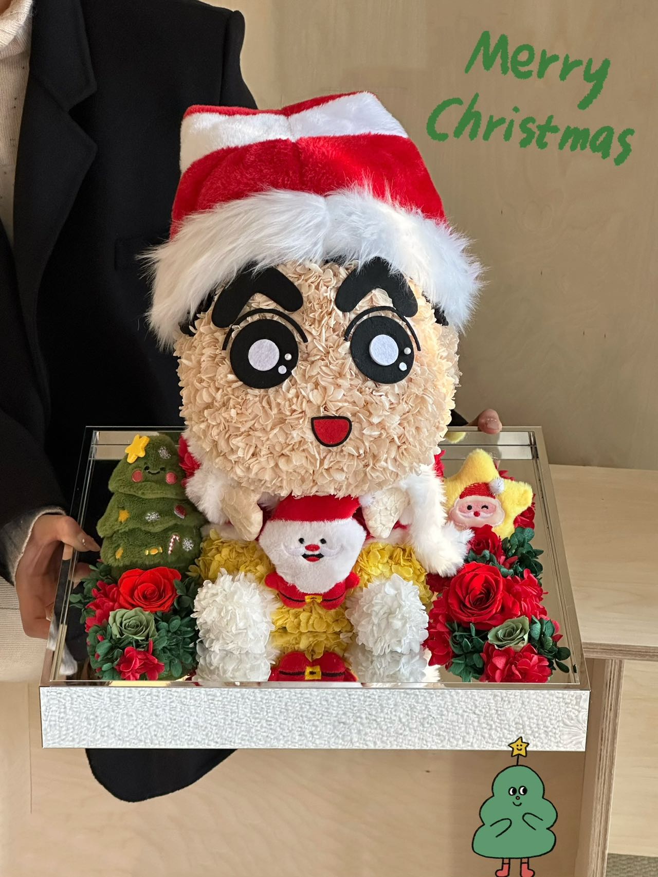 Eternal Rose Gift Box Real Flower Eternal Flower Luxury Birthday Gift Wedding Proposal Anniversary Gift Valentine's Day Gift Mother's Day GiftCrayon Shin-chan