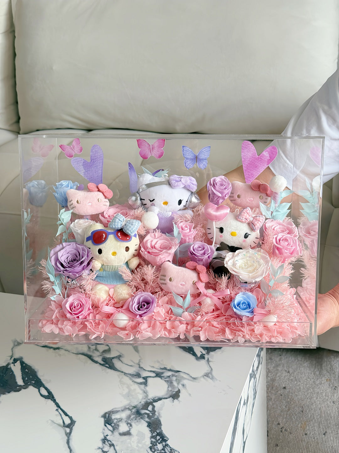 Eternal Rose Gift Box Real Flower Eternal Flower Luxury Birthday Gift Wedding Proposal Anniversary Gift Valentine's Day Gift Mother's Day Giftgarden kitty