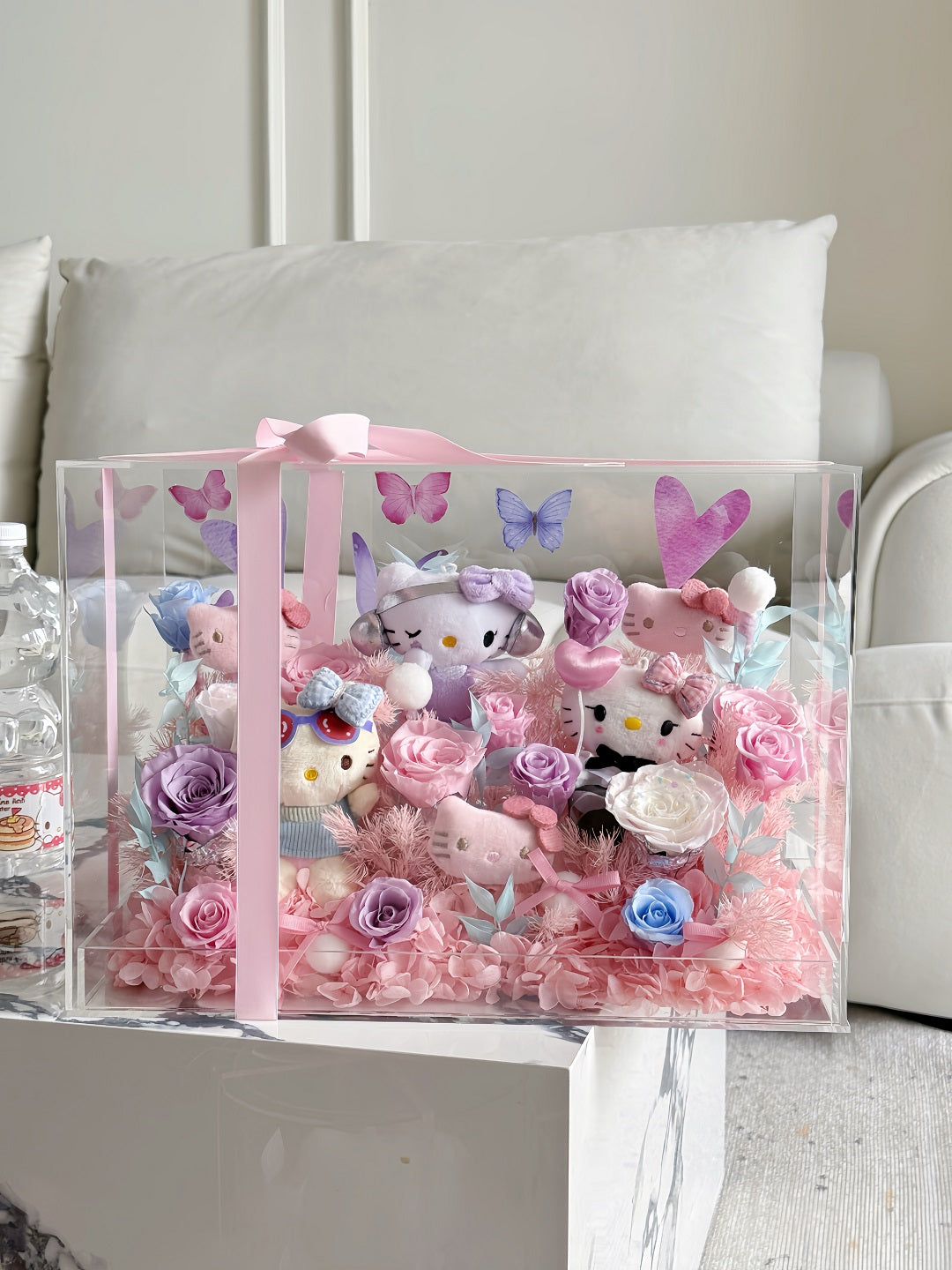 Eternal Rose Gift Box Real Flower Eternal Flower Luxury Birthday Gift Wedding Proposal Anniversary Gift Valentine's Day Gift Mother's Day Giftgarden kitty