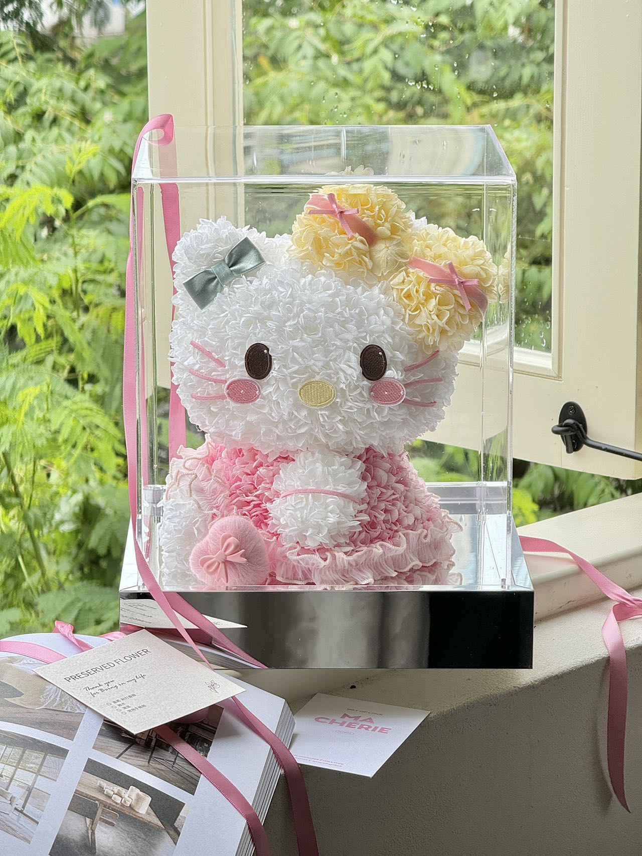 Eternal Rose Gift Box Real Flower Eternal Flower Luxury Birthday Gift Wedding Proposal Anniversary Gift Valentine's Day Gift Mother's Day GiftSweetheart Kitty