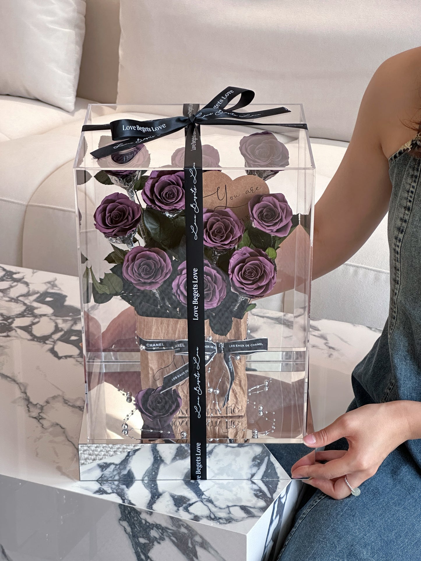 Eternal Rose Gift Box Real Flower Eternal Flower Luxury Birthday Gift Wedding Proposal Anniversary Gift Valentine's Day Gift Mother's Day Gift