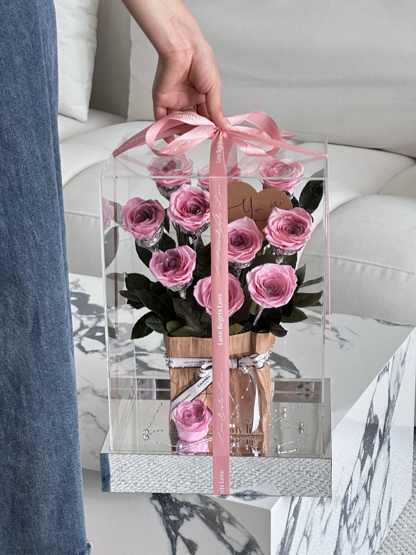 Eternal Rose Gift Box Real Flower Eternal Flower Luxury Birthday Gift Wedding Proposal Anniversary Gift Valentine's Day Gift Mother's Day Gift