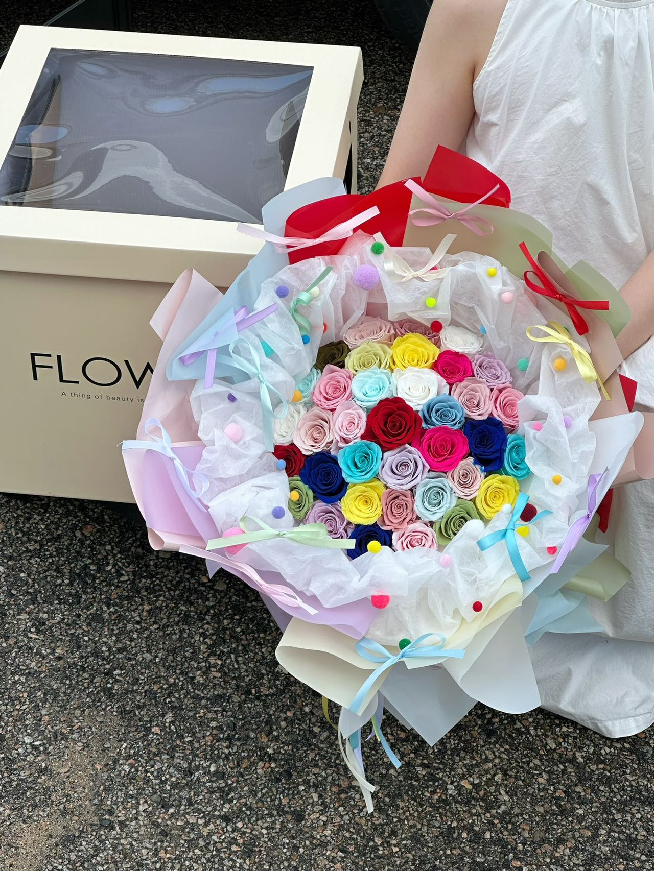 Eternal Rose Gift Box Real Flower Eternal Flower Luxury Birthday Gift Wedding Proposal Anniversary Gift Valentine's Day Gift Mother's Day Giftcolorful roses
