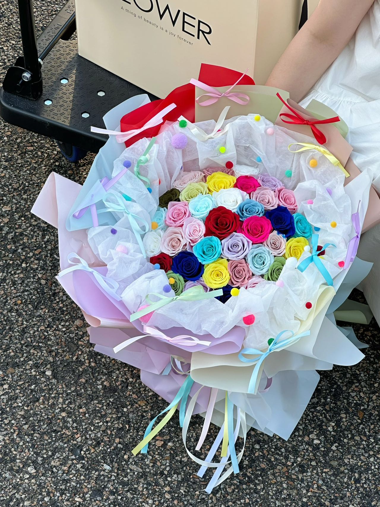 Eternal Rose Gift Box Real Flower Eternal Flower Luxury Birthday Gift Wedding Proposal Anniversary Gift Valentine's Day Gift Mother's Day Giftcolorful roses