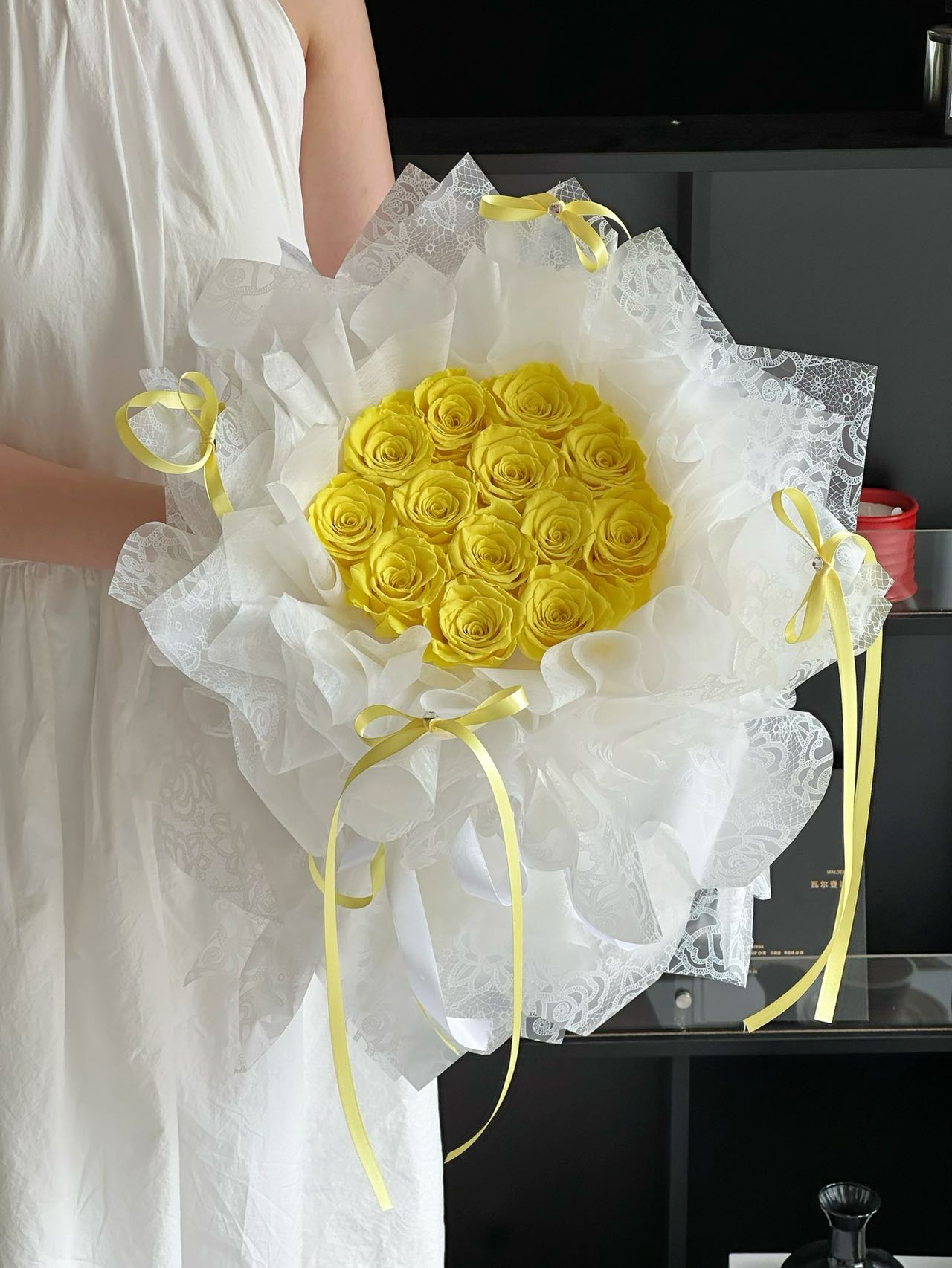 Eternal Rose Gift Box Real Flower Eternal Flower Luxury Birthday Gift Wedding Proposal Anniversary Gift Valentine's Day Gift Mother's Day GiftTime Bouquet