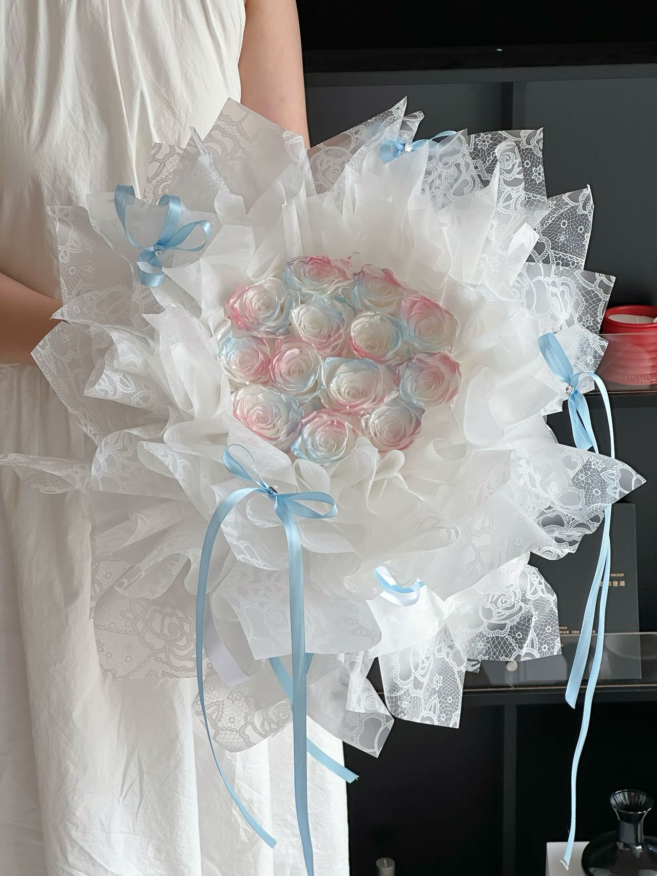 Eternal Rose Gift Box Real Flower Eternal Flower Luxury Birthday Gift Wedding Proposal Anniversary Gift Valentine's Day Gift Mother's Day GiftTime Bouquet