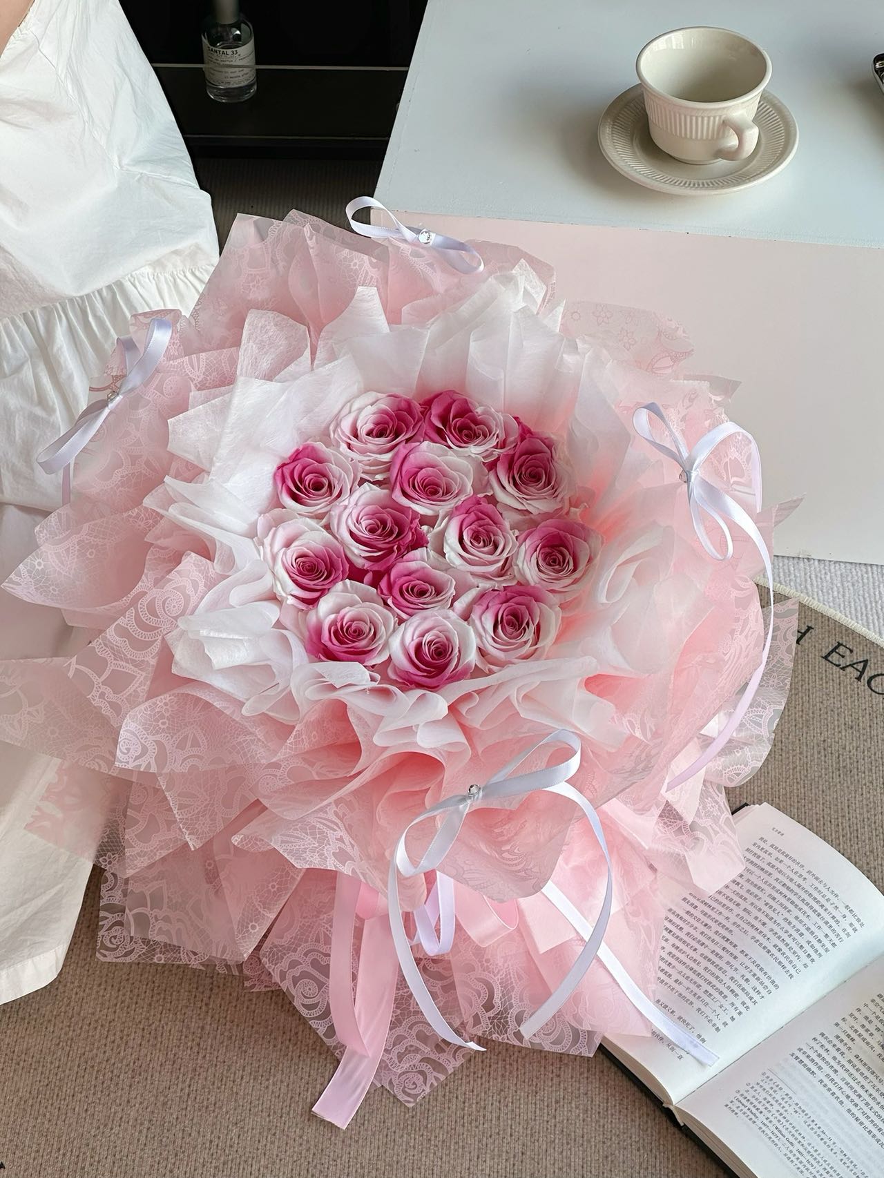 Eternal Rose Gift Box Real Flower Eternal Flower Luxury Birthday Gift Wedding Proposal Anniversary Gift Valentine's Day Gift Mother's Day GiftTime Bouquet