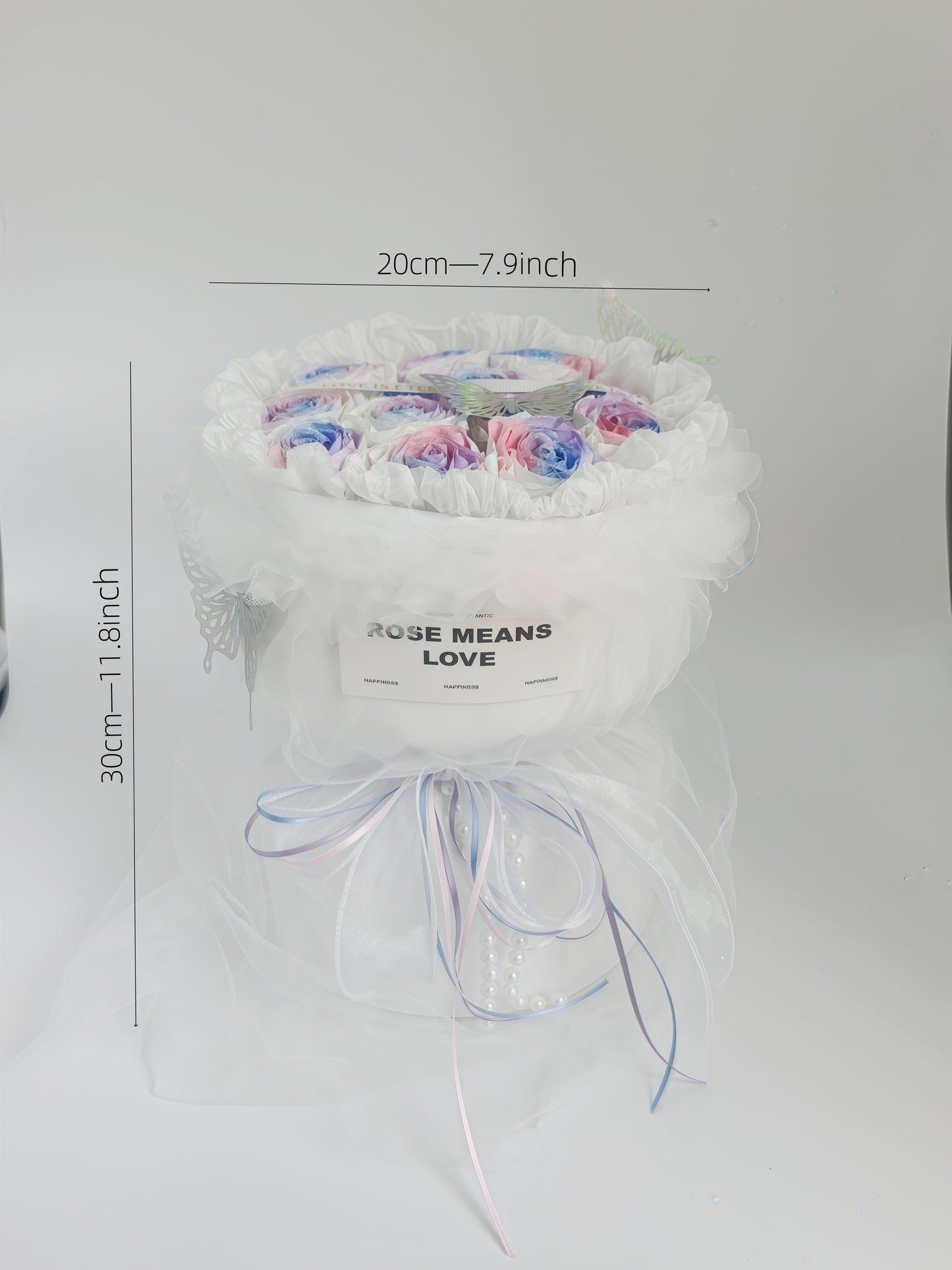 Handmade simulated flower bouquet gift eternal flower with gift box bag Mother's Day gift rose birthday gift graduation season gift