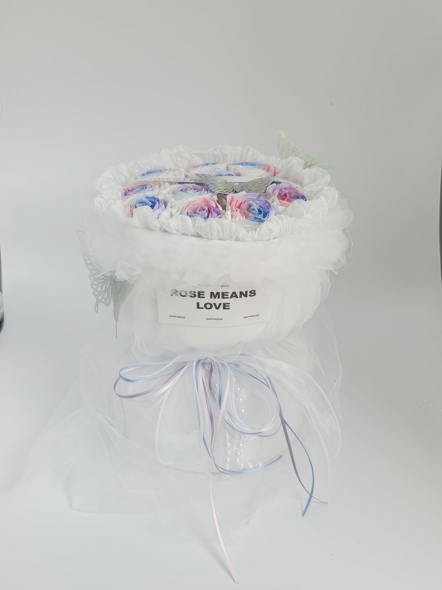 Handmade simulated flower bouquet gift eternal flower with gift box bag Mother's Day gift rose birthday gift graduation season gift