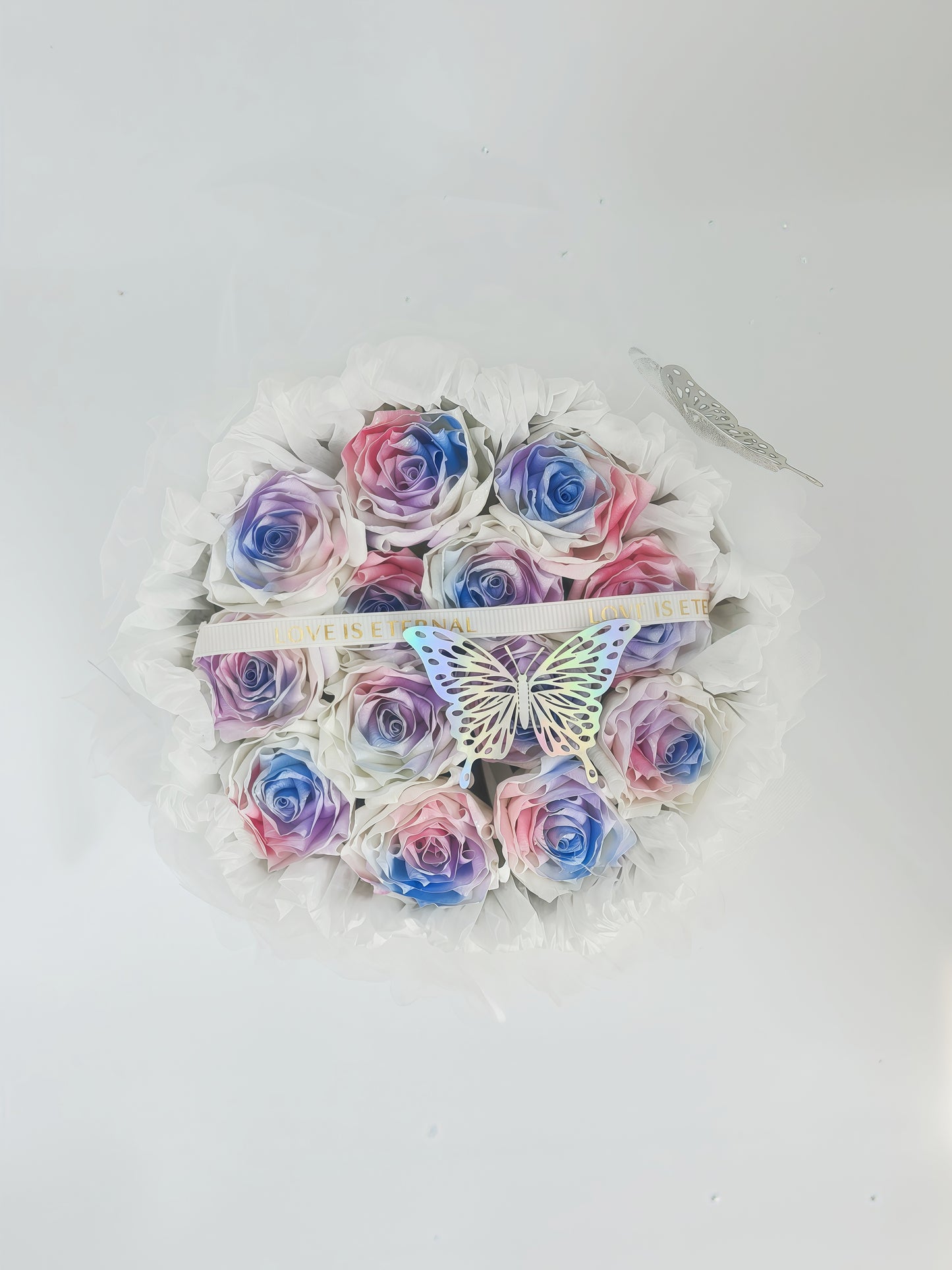 Handmade simulated flower bouquet gift eternal flower with gift box bag Mother's Day gift rose birthday gift graduation season gift