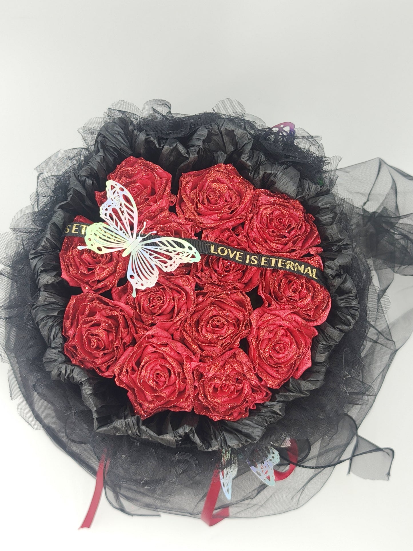 Handmade simulated flower bouquet gift eternal flower with gift box bag Mother's Day gift rose birthday gift graduation season gift