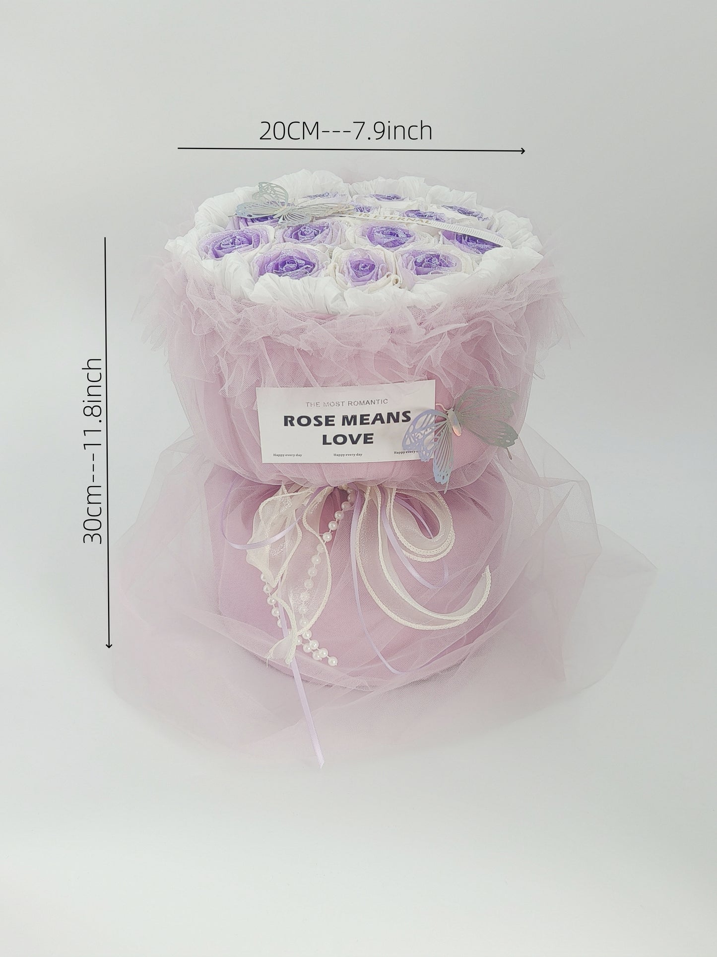 Handmade simulated flower bouquet gift eternal flower with gift box bag Mother's Day gift rose birthday gift graduation season gift