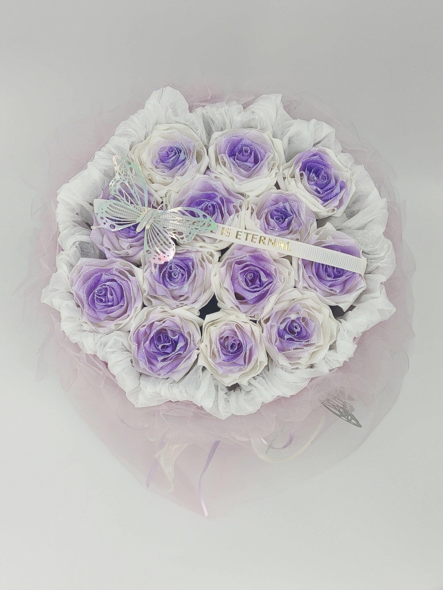 Handmade simulated flower bouquet gift eternal flower with gift box bag Mother's Day gift rose birthday gift graduation season gift