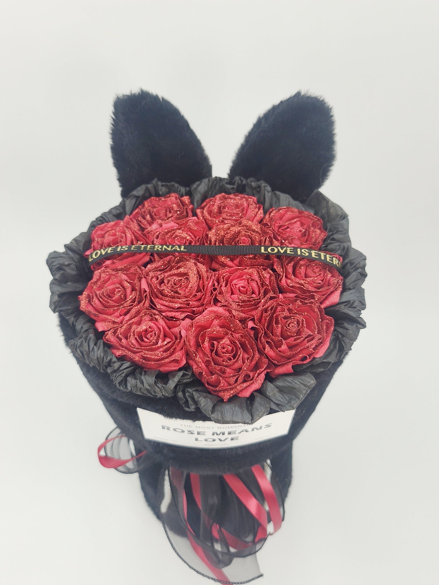 Handmade simulated flower bouquet gift eternal flower with gift box bag Mother's Day gift rose birthday gift graduation season gift