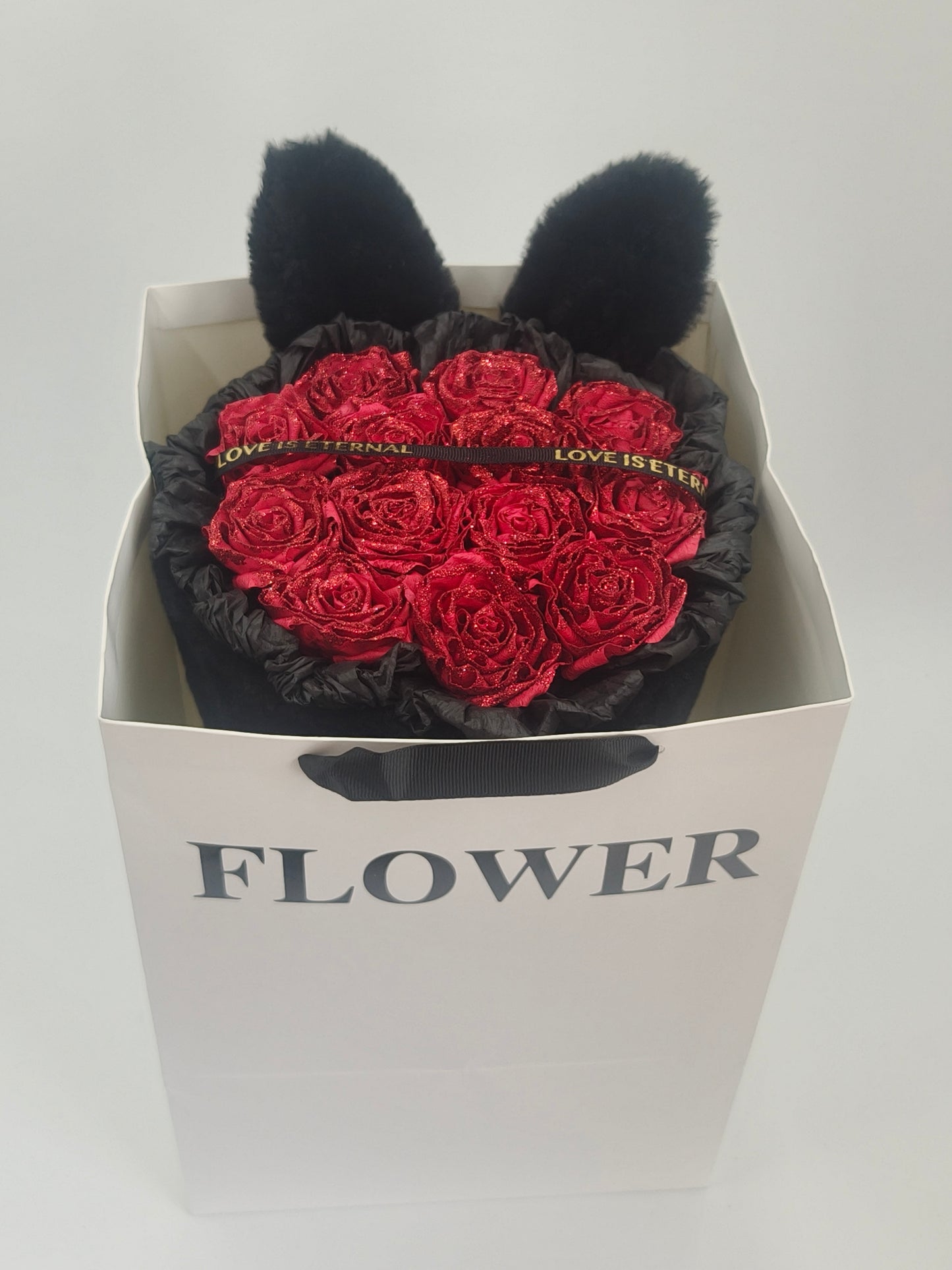 Handmade simulated flower bouquet gift eternal flower with gift box bag Mother's Day gift rose birthday gift graduation season gift
