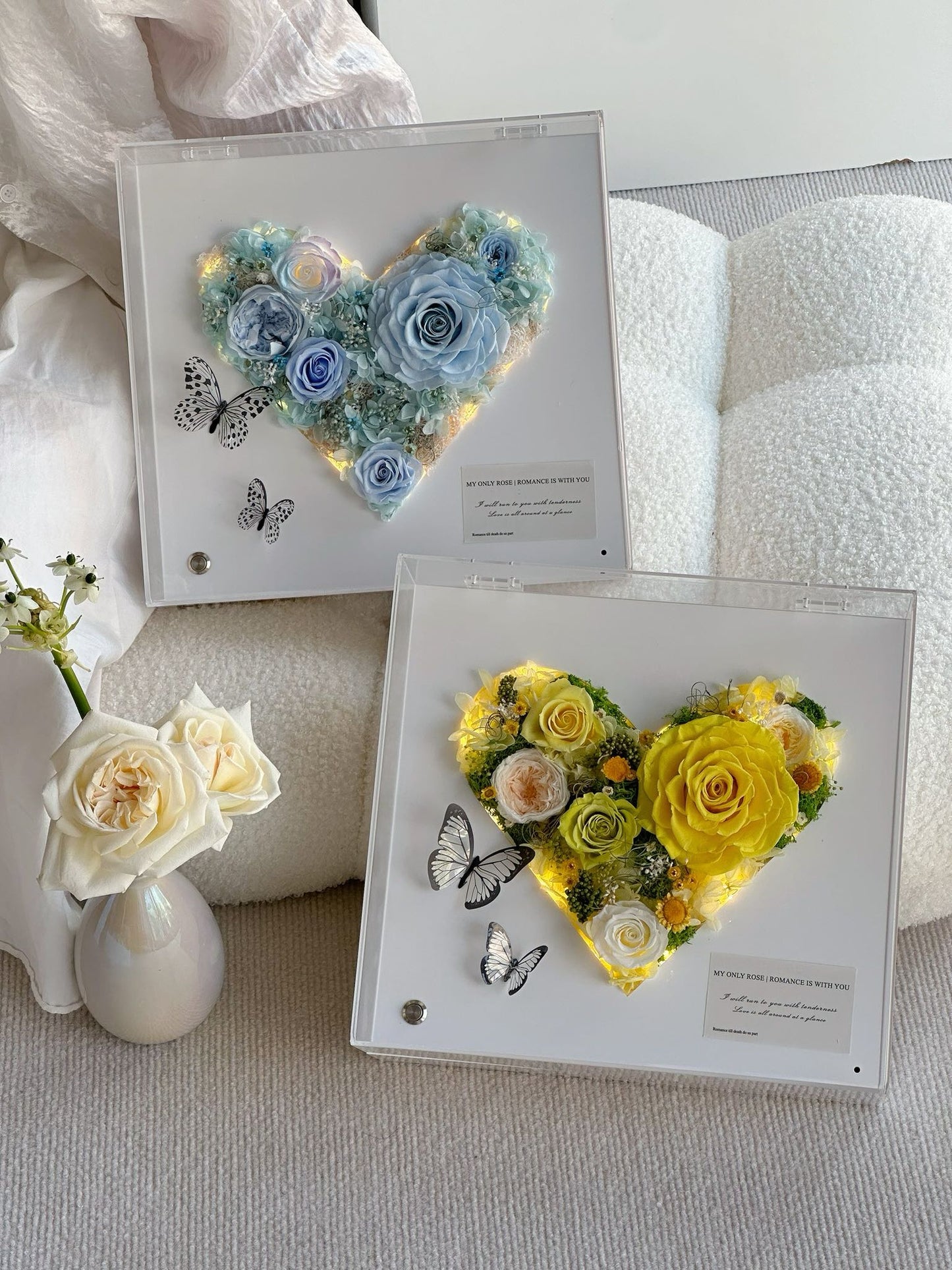 Eternal Rose Gift Box Real Flower Eternal Flower Luxury Birthday Gift Wedding Proposal Anniversary Gift Valentine's Day Gift Mother's Day Gift
