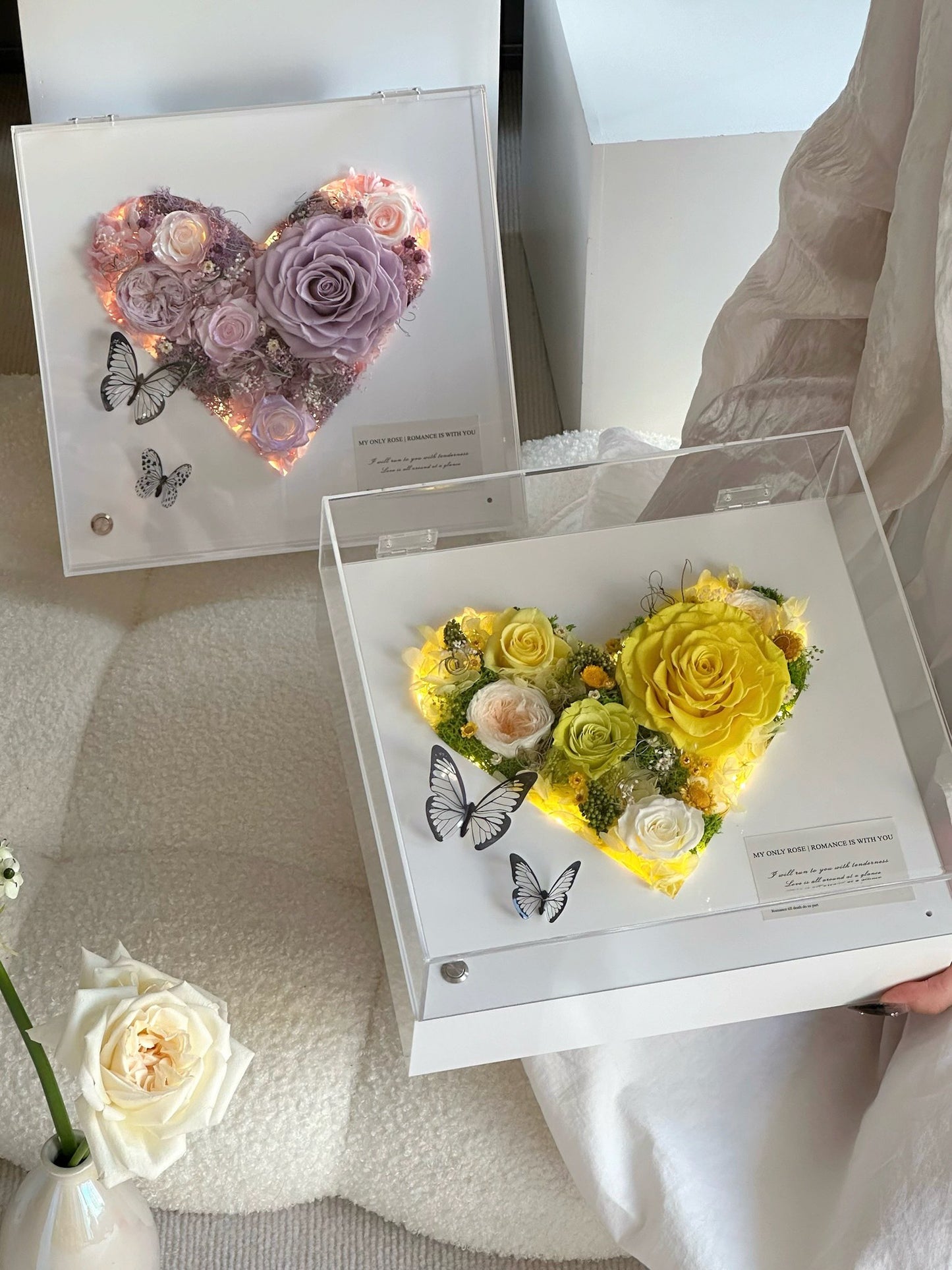 Eternal Rose Gift Box Real Flower Eternal Flower Luxury Birthday Gift Wedding Proposal Anniversary Gift Valentine's Day Gift Mother's Day Gift