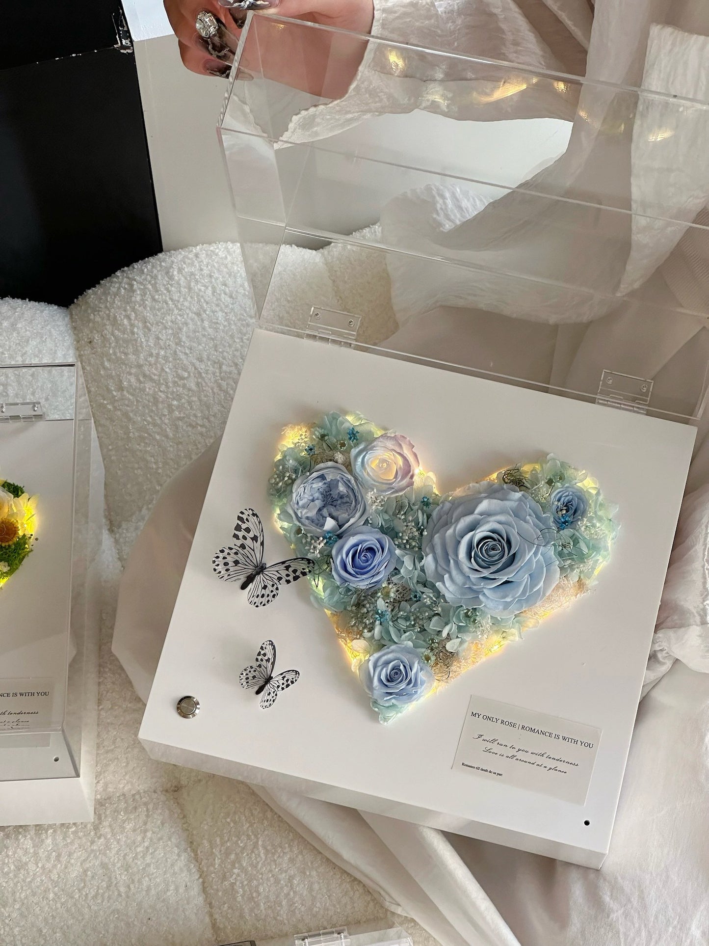 Eternal Rose Gift Box Real Flower Eternal Flower Luxury Birthday Gift Wedding Proposal Anniversary Gift Valentine's Day Gift Mother's Day Gift