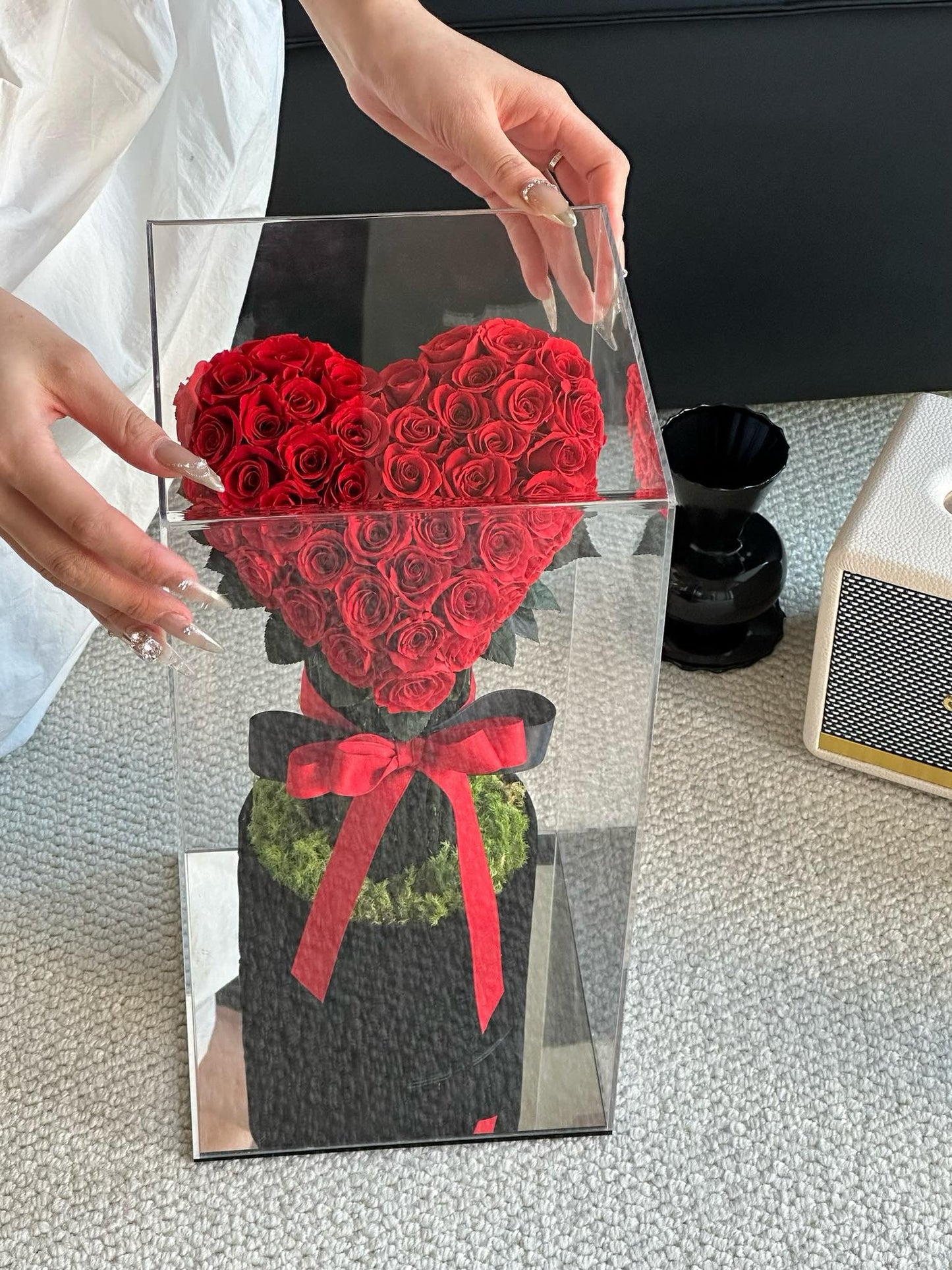 Eternal Rose Gift Box Real Flower Eternal Flower Luxury Birthday Gift Wedding Proposal Anniversary Gift Valentine's Day Gift Mother's Day Gift