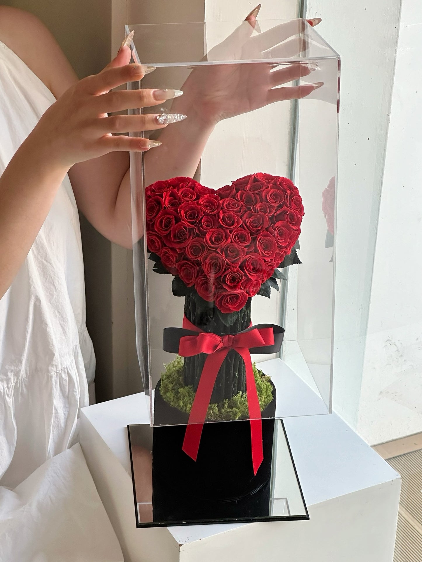 Eternal Rose Gift Box Real Flower Eternal Flower Luxury Birthday Gift Wedding Proposal Anniversary Gift Valentine's Day Gift Mother's Day Gift