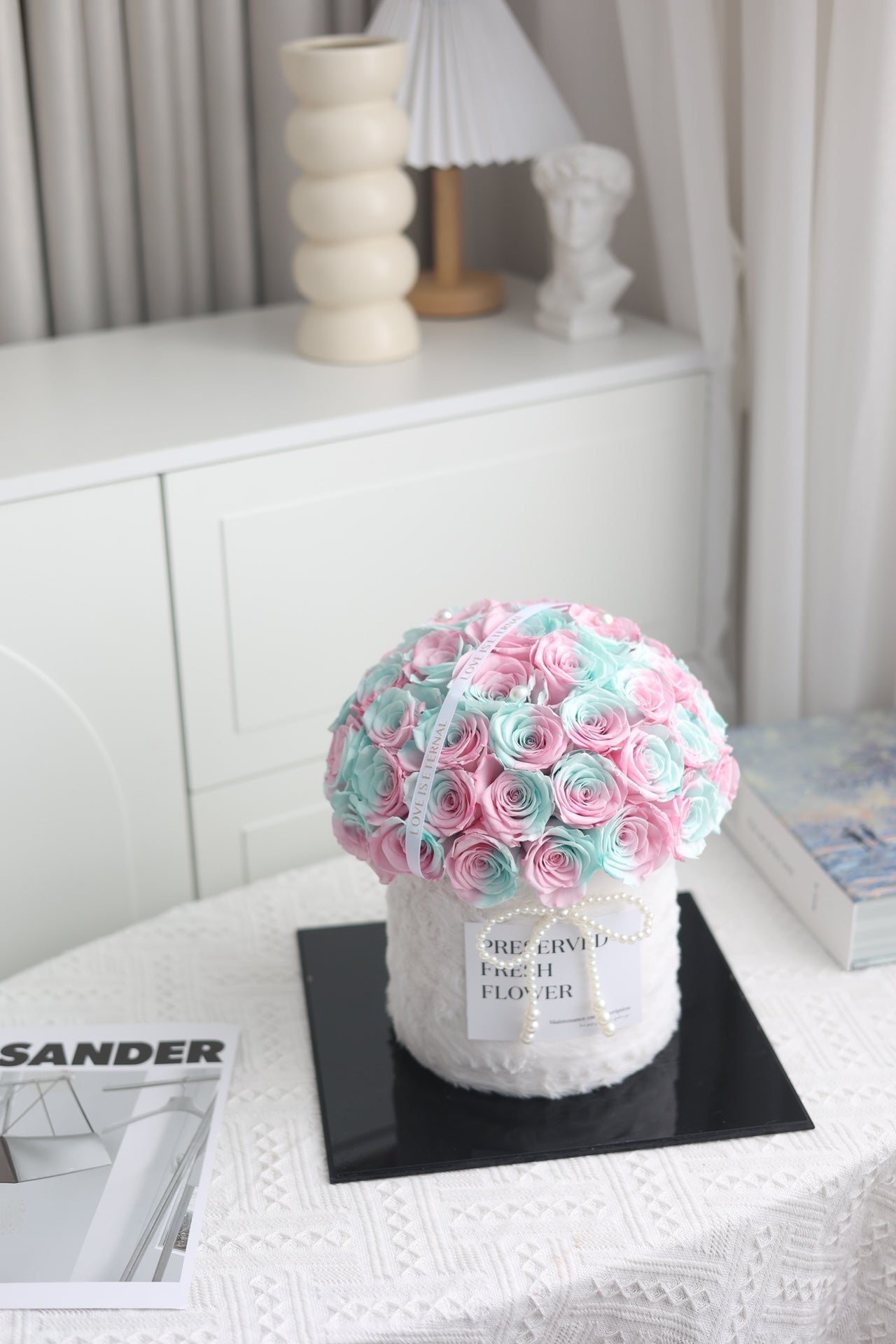 Eternal Rose Gift Box Real Flower Eternal Flower Luxury Birthday Gift Wedding Proposal Anniversary Gift Valentine's Day Gift Mother's Day Gift