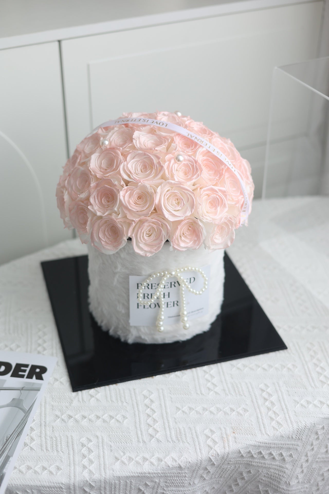 Eternal Rose Gift Box Real Flower Eternal Flower Luxury Birthday Gift Wedding Proposal Anniversary Gift Valentine's Day Gift Mother's Day Gift
