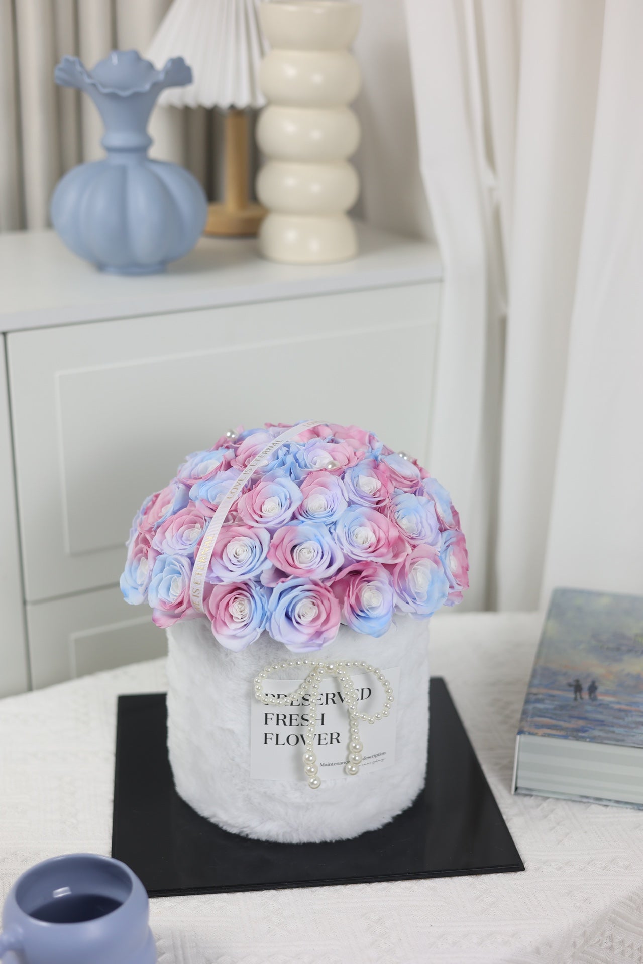 Eternal Rose Gift Box Real Flower Eternal Flower Luxury Birthday Gift Wedding Proposal Anniversary Gift Valentine's Day Gift Mother's Day Gift