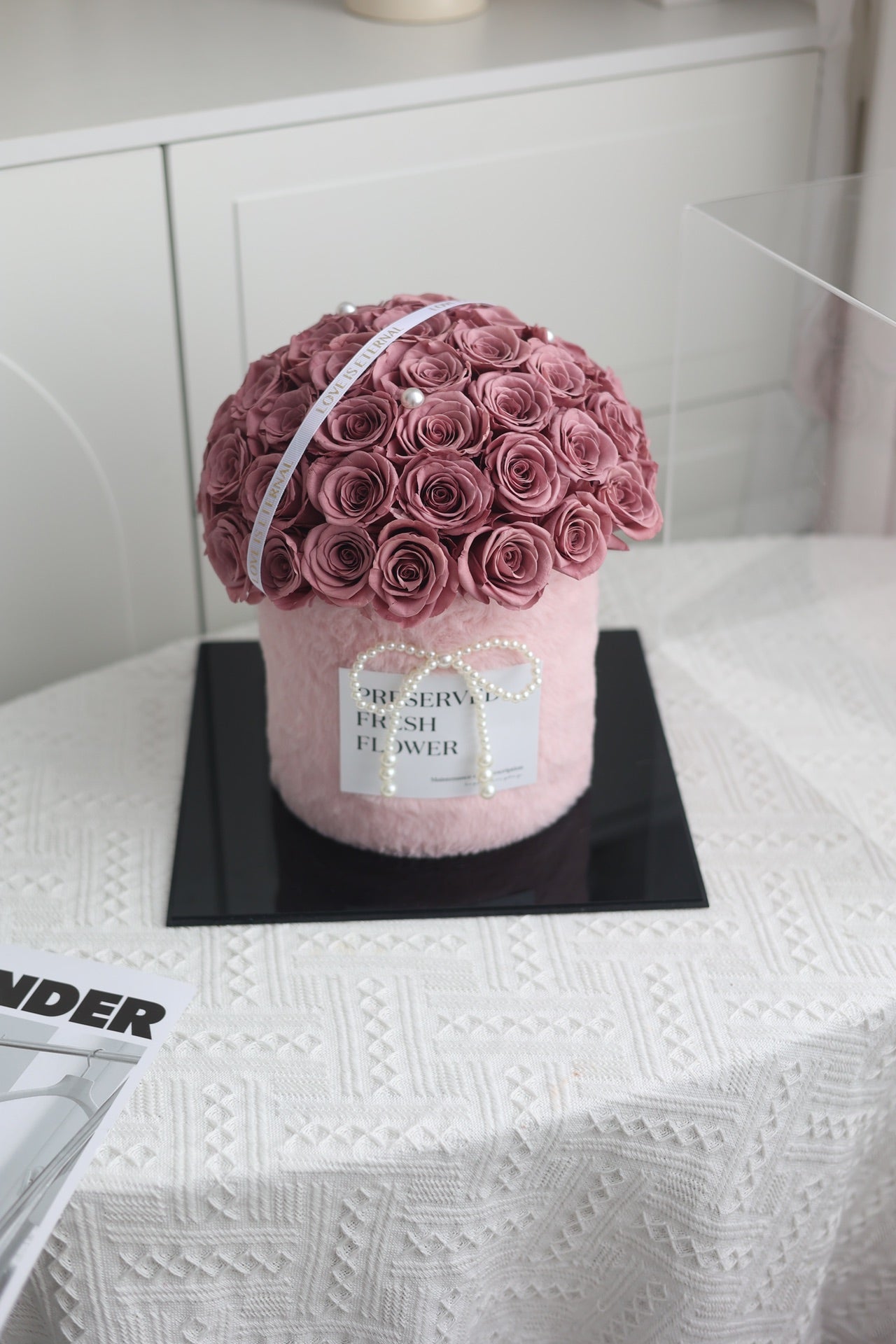 Eternal Rose Gift Box Real Flower Eternal Flower Luxury Birthday Gift Wedding Proposal Anniversary Gift Valentine's Day Gift Mother's Day Gift