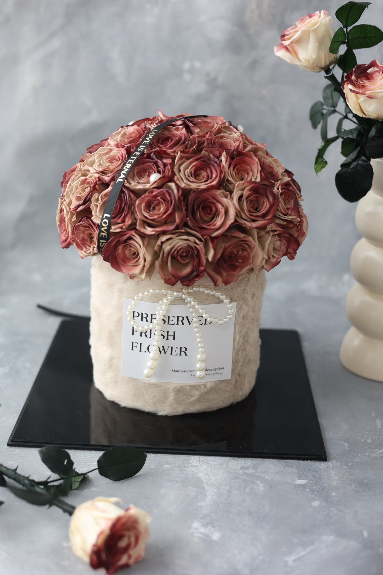 Eternal Rose Gift Box Real Flower Eternal Flower Luxury Birthday Gift Wedding Proposal Anniversary Gift Valentine's Day Gift Mother's Day Gift