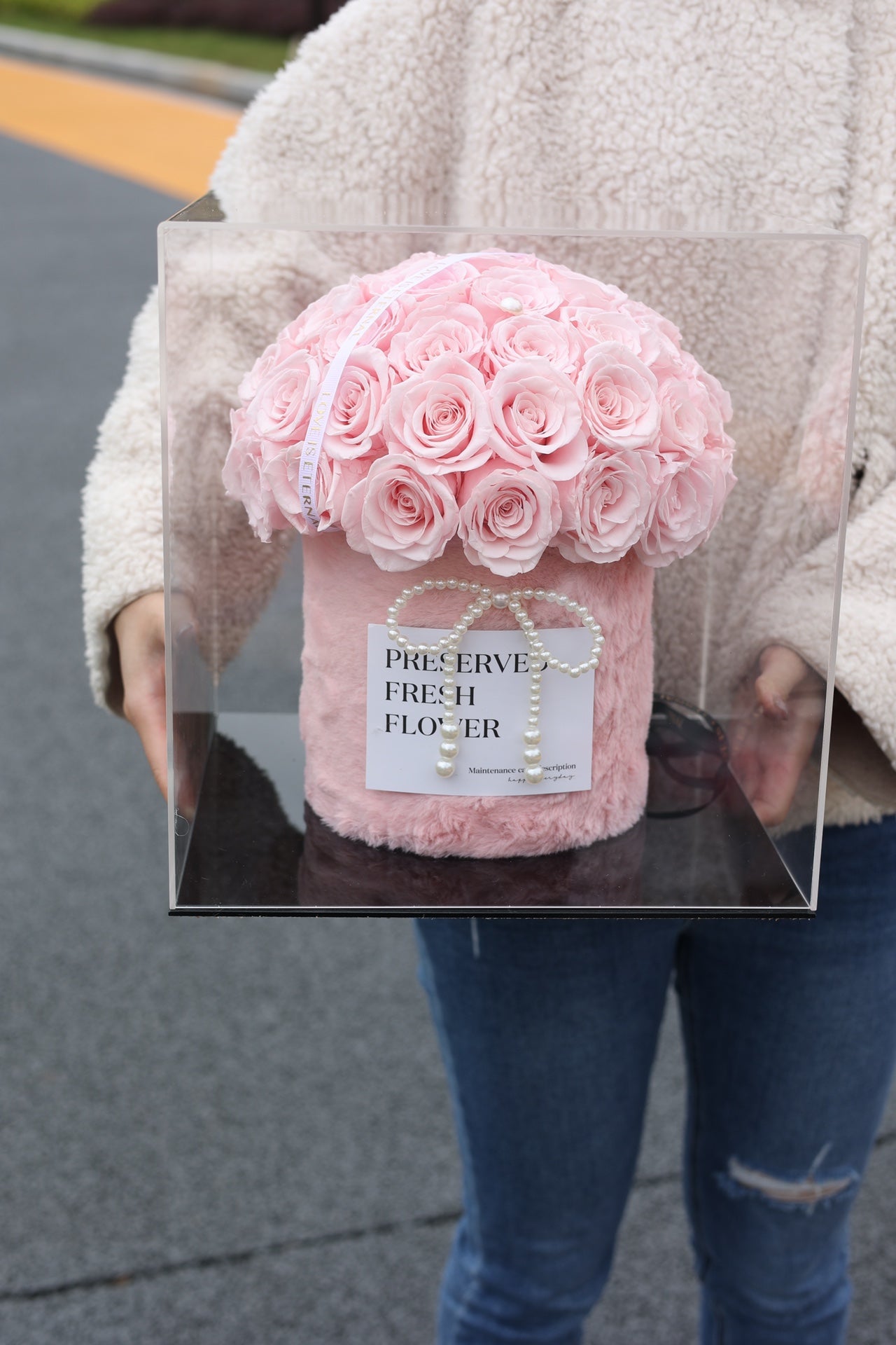 Eternal Rose Gift Box Real Flower Eternal Flower Luxury Birthday Gift Wedding Proposal Anniversary Gift Valentine's Day Gift Mother's Day Gift