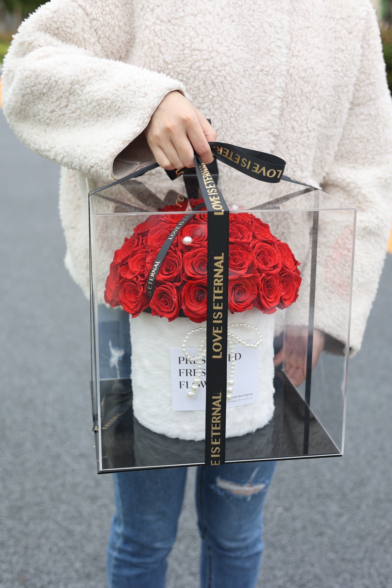 Eternal Rose Gift Box Real Flower Eternal Flower Luxury Birthday Gift Wedding Proposal Anniversary Gift Valentine's Day Gift Mother's Day Gift