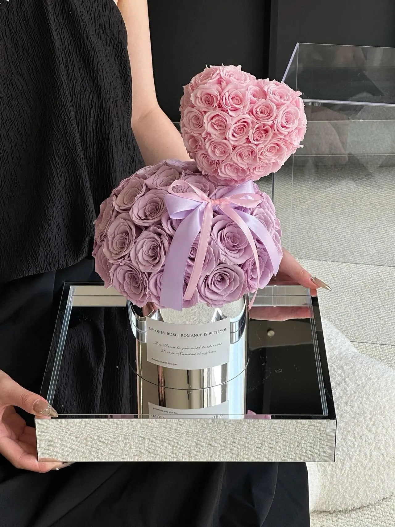 Eternal Rose Gift Box Real Flower Eternal Flower Luxury Birthday Gift Wedding Proposal Anniversary Gift Valentine's Day Gift Mother's Day Gift