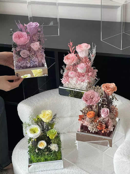 Eternal Rose Gift Box Real Flower Eternal Flower Luxury Birthday Gift Wedding Proposal Anniversary Gift Valentine's Day Gift Mother's Day Gift