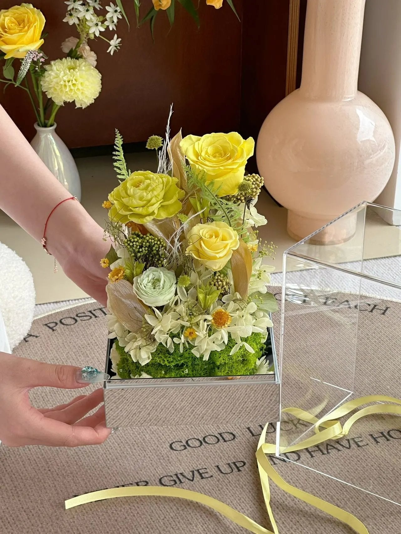 Eternal Rose Gift Box Real Flower Eternal Flower Luxury Birthday Gift Wedding Proposal Anniversary Gift Valentine's Day Gift Mother's Day Gift